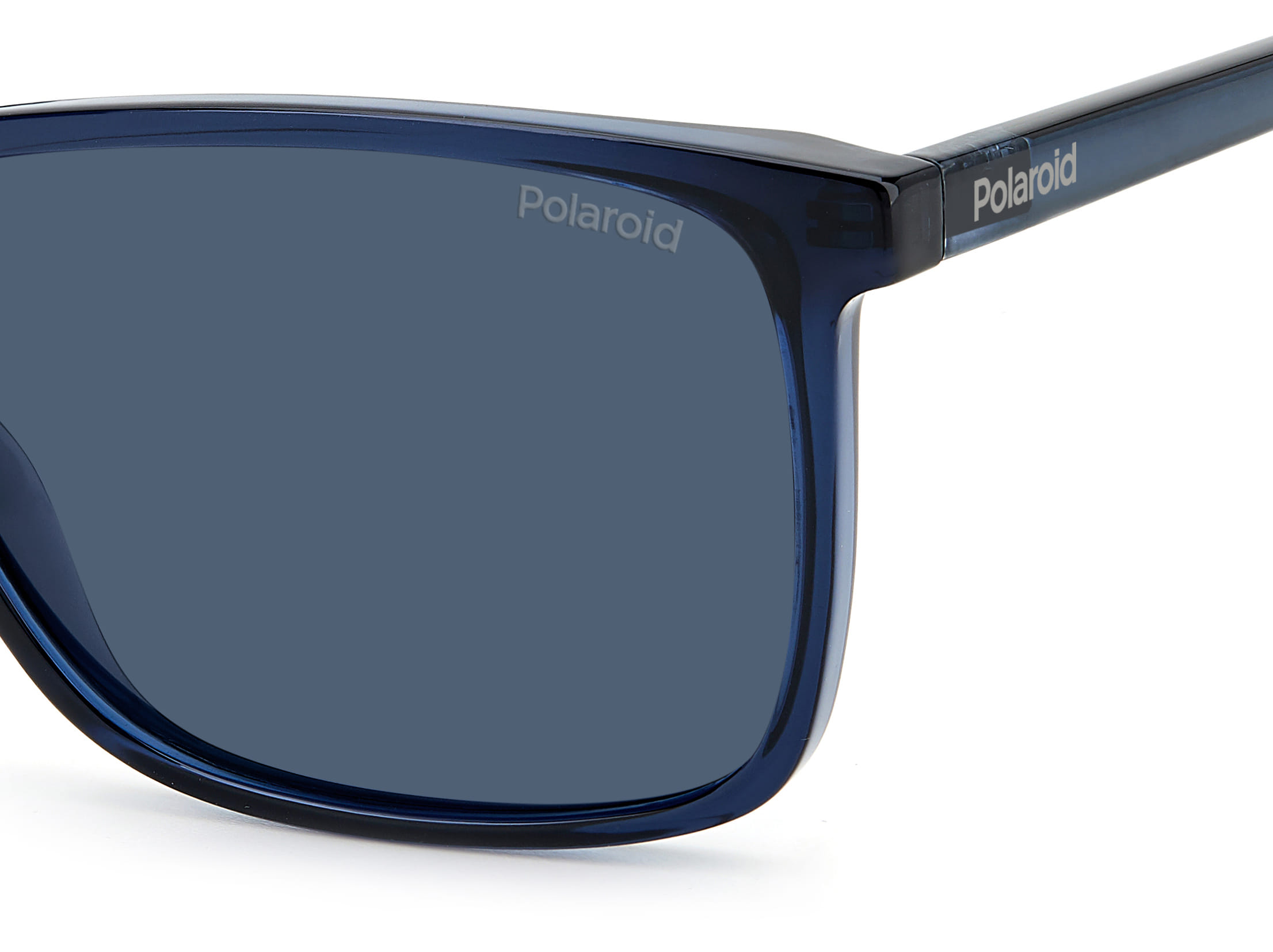 Polaroid PLD4137/S Sunglass Blue Male Full Shell Sunglass — Blue frame — view 3