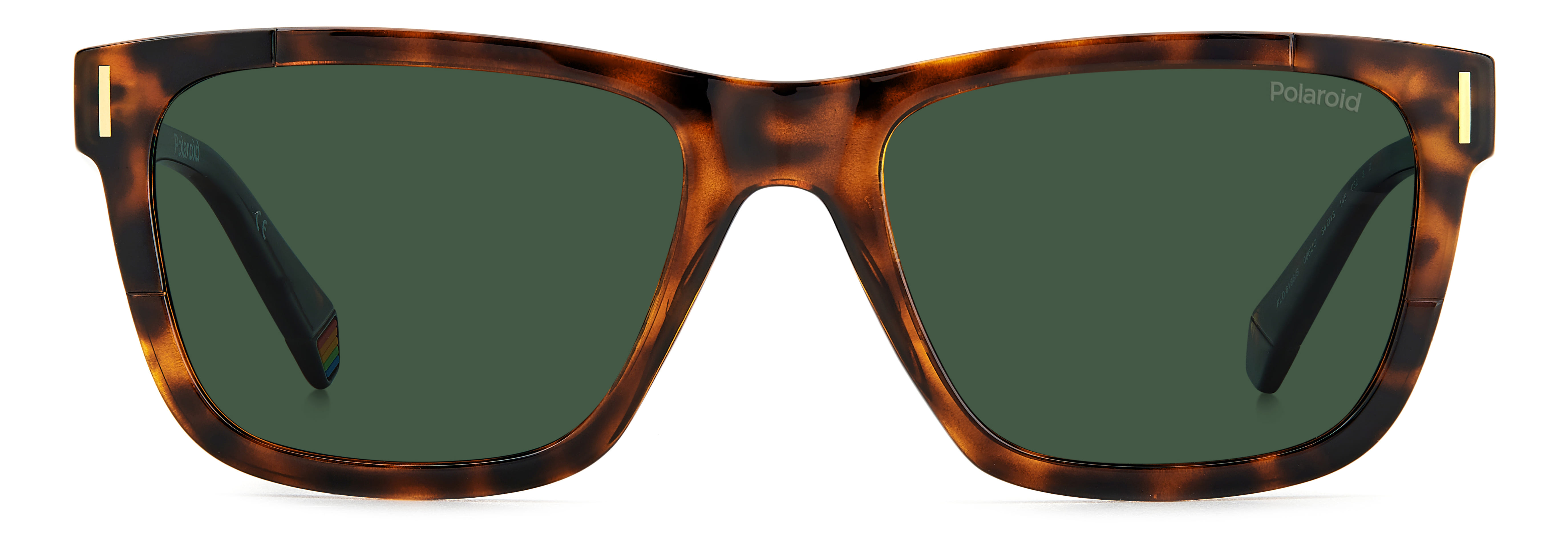 Polaroid PLD6186/S Sunglass Havana Unisex Full Shell Sunglass — Havana frame — view 2