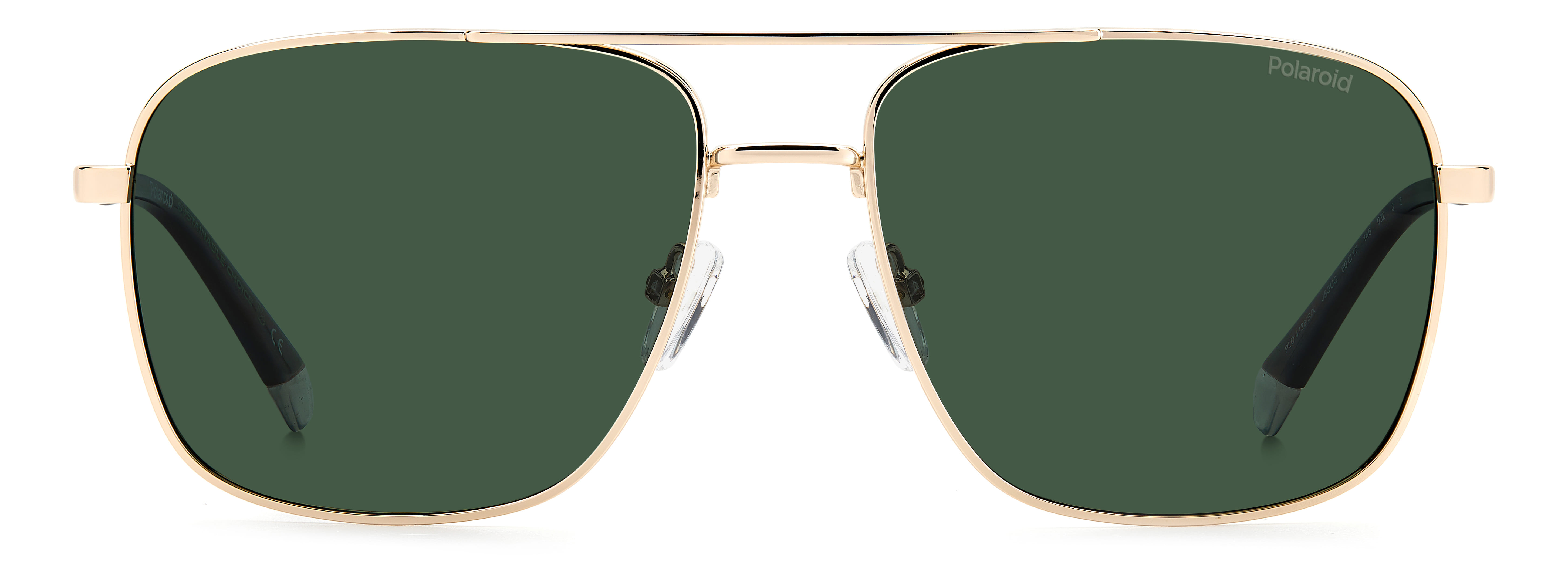 Polaroid PLD4128/S/X Sunglass Gold Male Full Metal Sunglass — Gold frame — view 2
