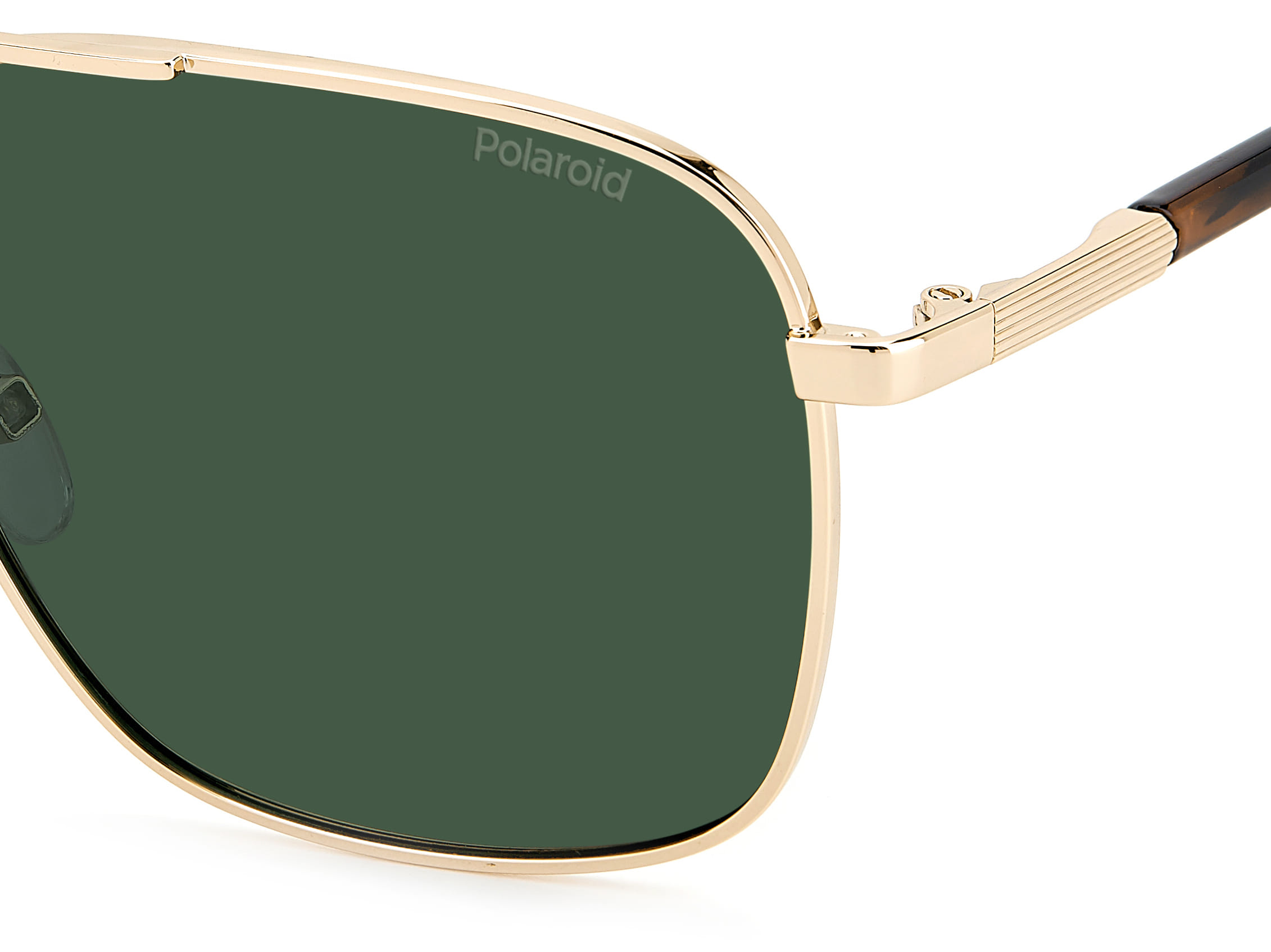 Polaroid PLD4128/S/X Sunglass Gold Male Full Metal Sunglass — Gold frame — view 3