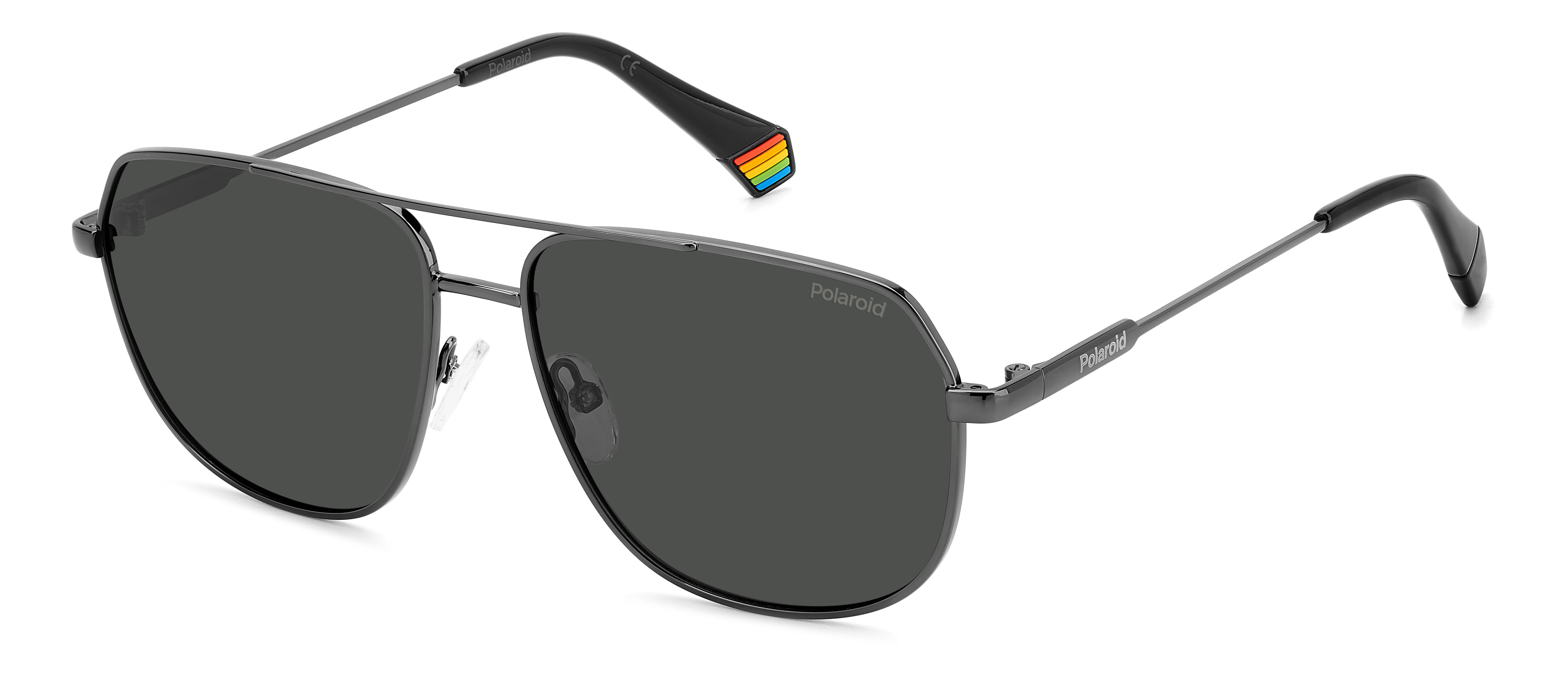 Polaroid 6195/S/X Sunglass Gun Metal Unisex Full Metal — Gun Metal frame