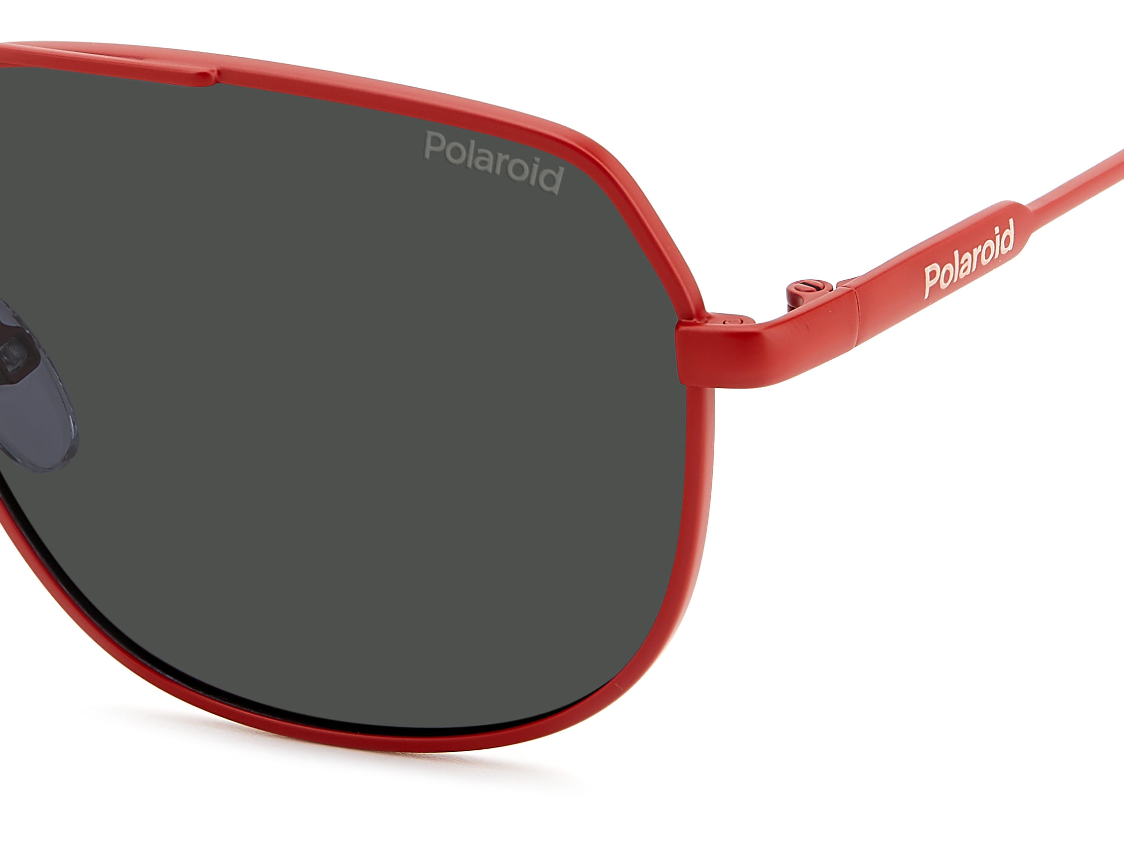 Polaroid 6195/S/X Sunglass Red Unisex Full Metal Sunglass — Red frame — view 3
