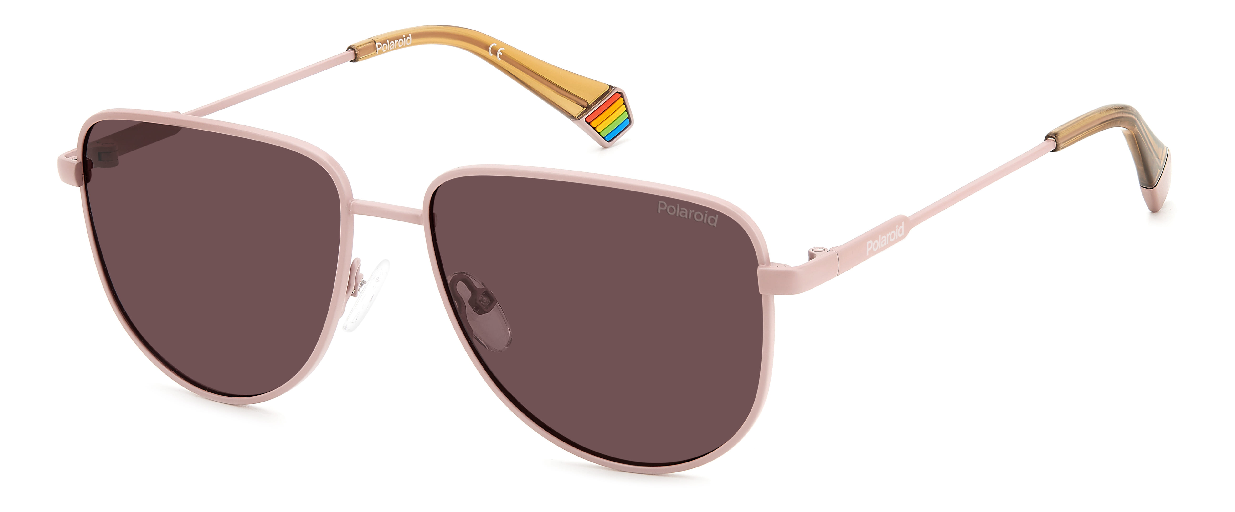 Polaroid 6196/S/X Sunglass Pink Unisex Full Metal — Pink frame
