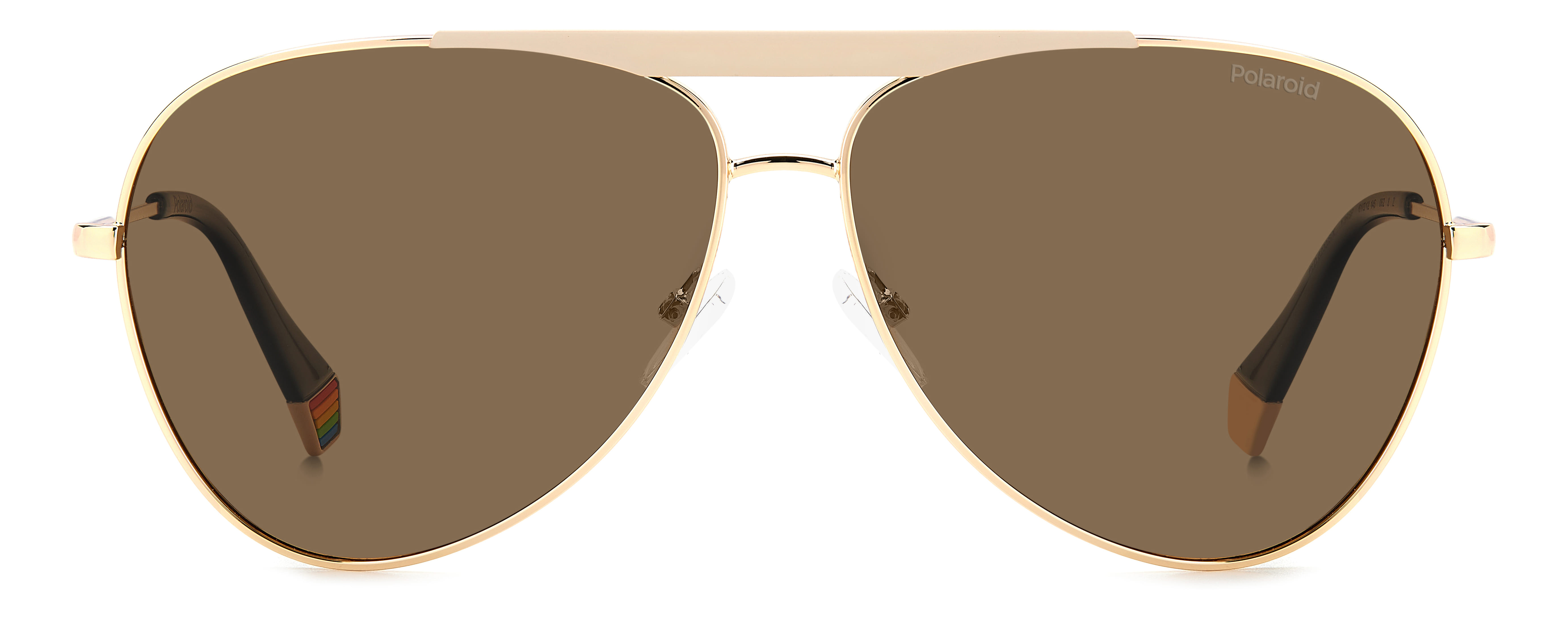 Polaroid 6200/S/X Sunglass Gold Unisex Full Metal Sunglass — Gold frame — view 2