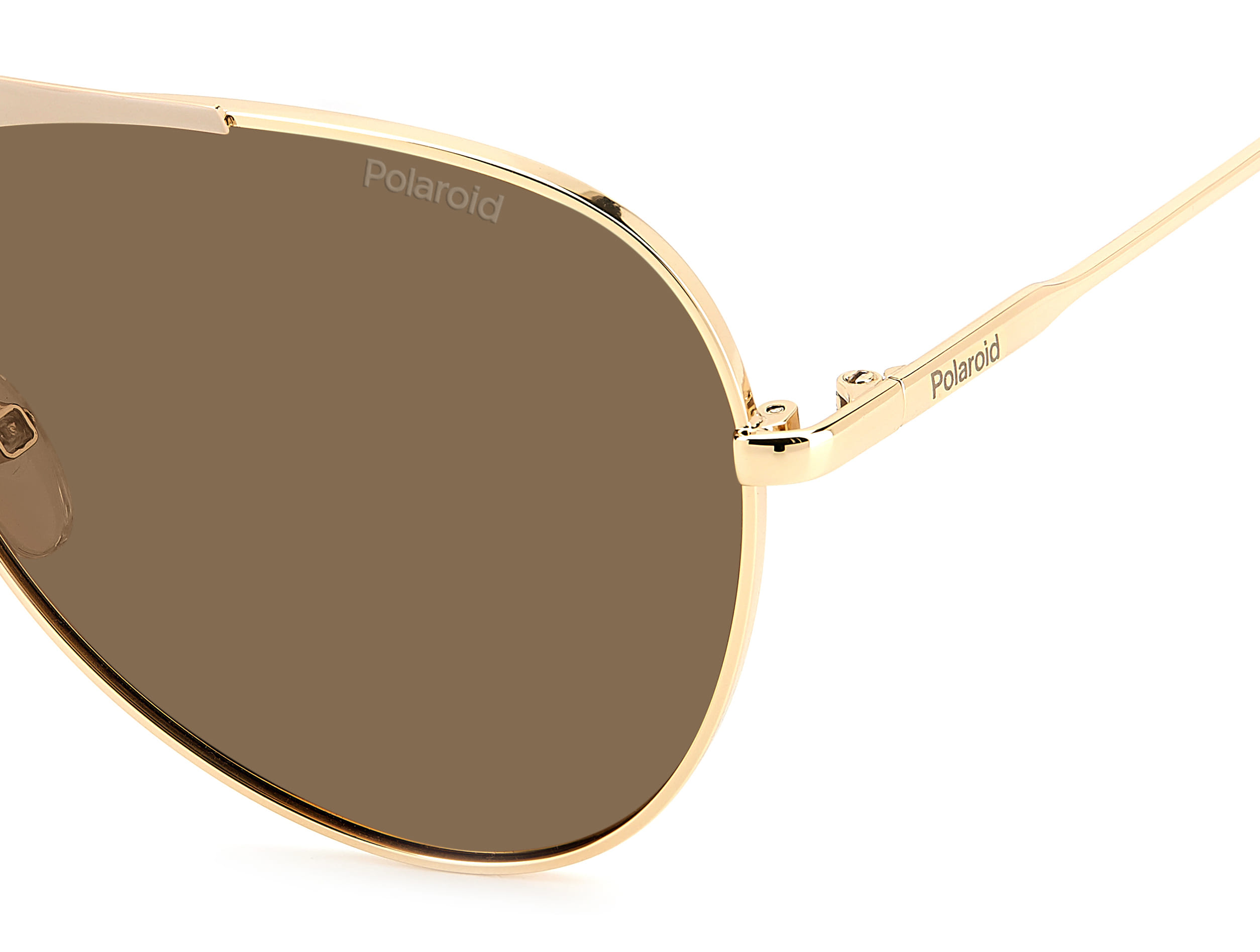 Polaroid 6200/S/X Sunglass Gold Unisex Full Metal Sunglass — Gold frame — view 3