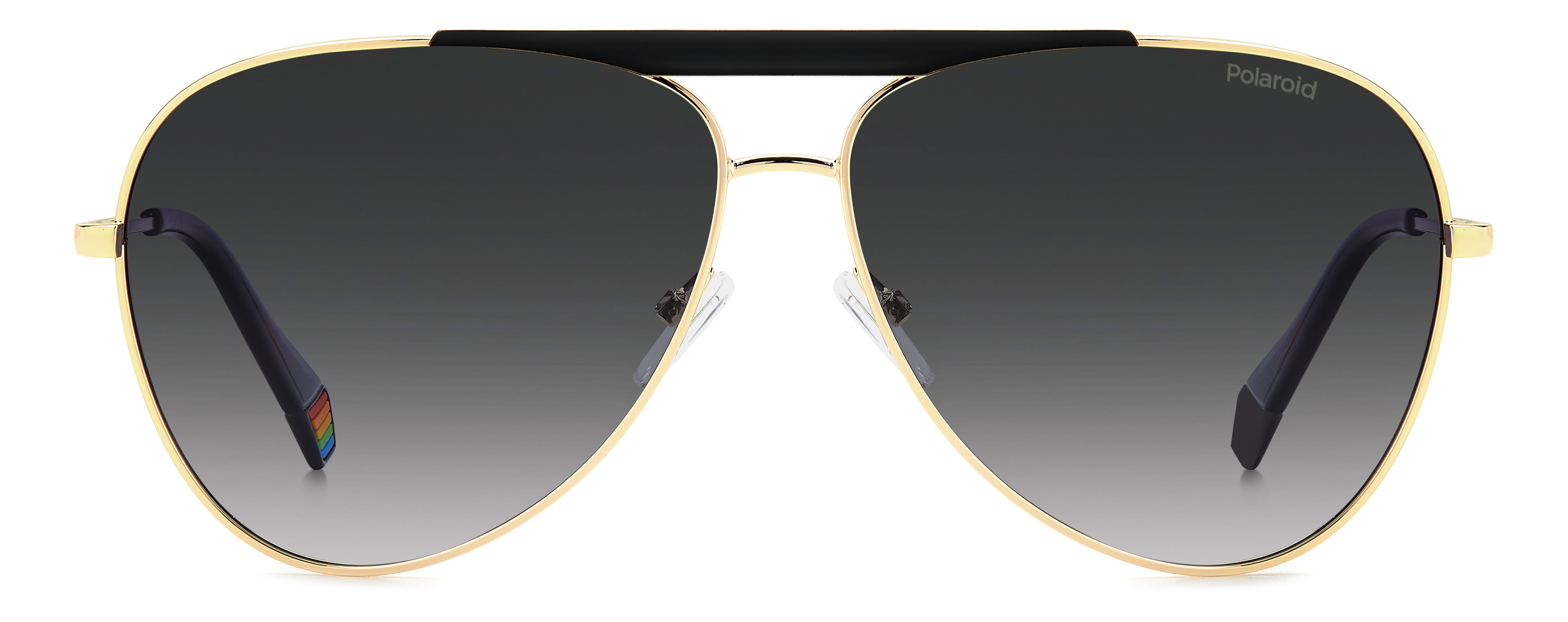 Polaroid 6200/S/X Sunglass Gold Unisex Full Metal Sunglass — Gold frame — view 2