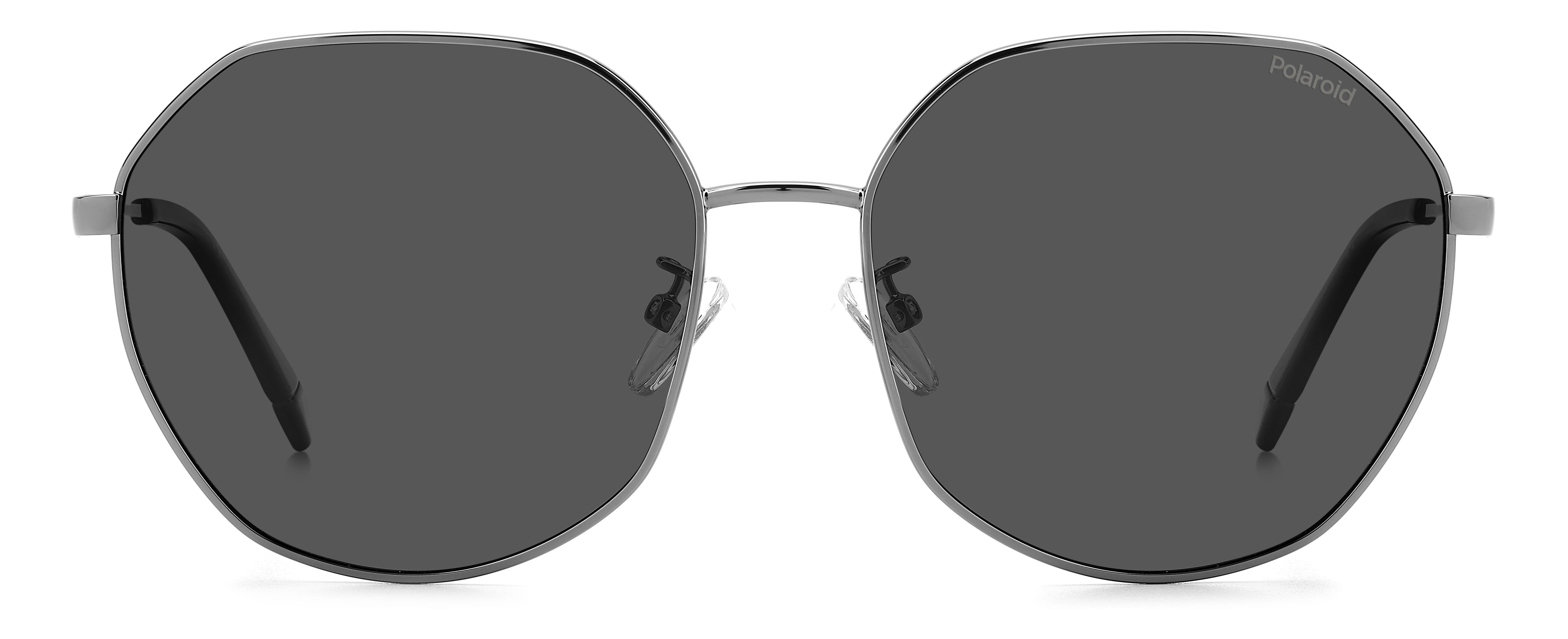 Polaroid 4140/G/S/X Sunglass Gun Metal Female Full Metal Sunglass — Gun Metal frame — view 2