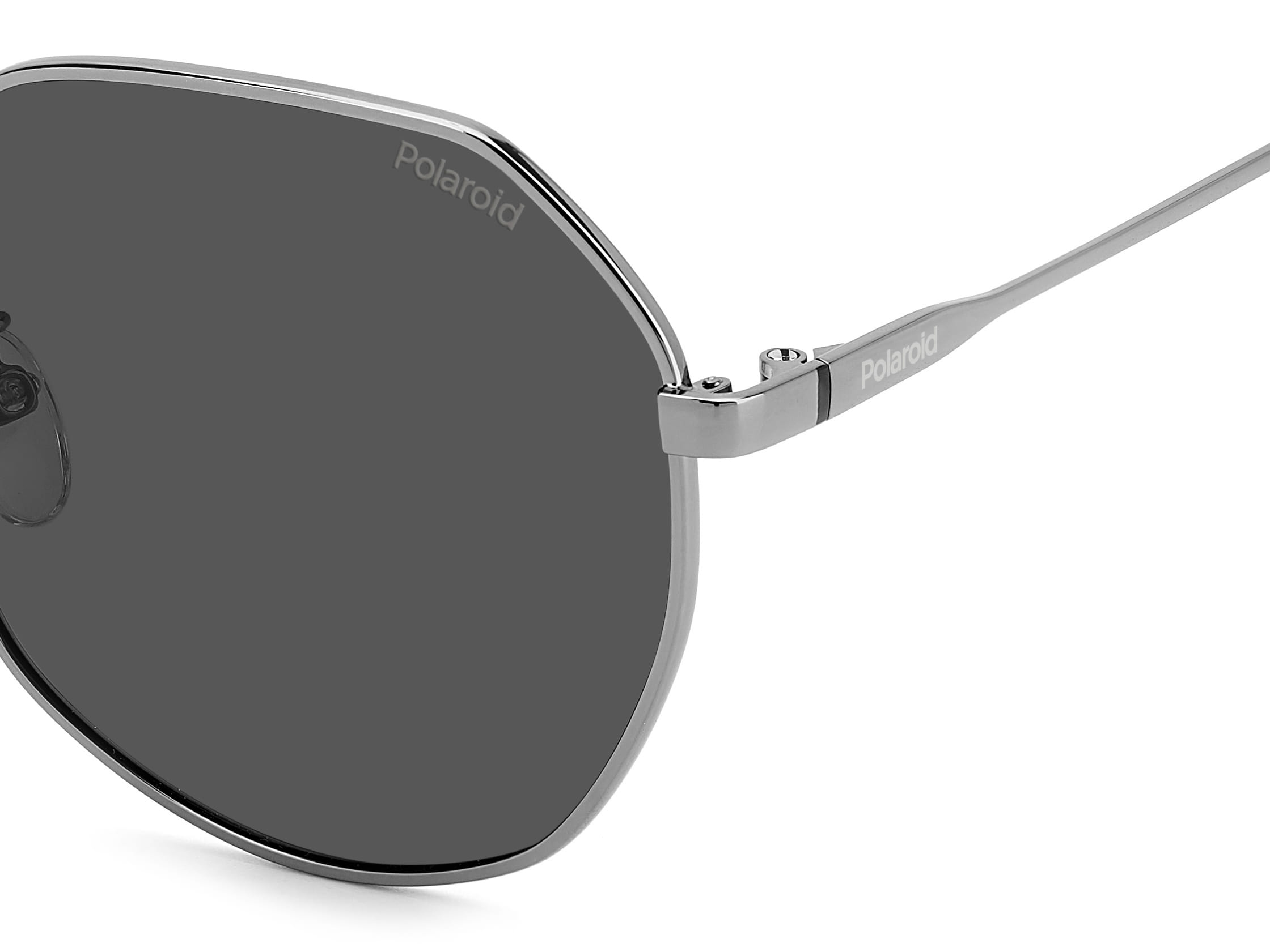 Polaroid 4140/G/S/X Sunglass Gun Metal Female Full Metal Sunglass — Gun Metal frame — view 3