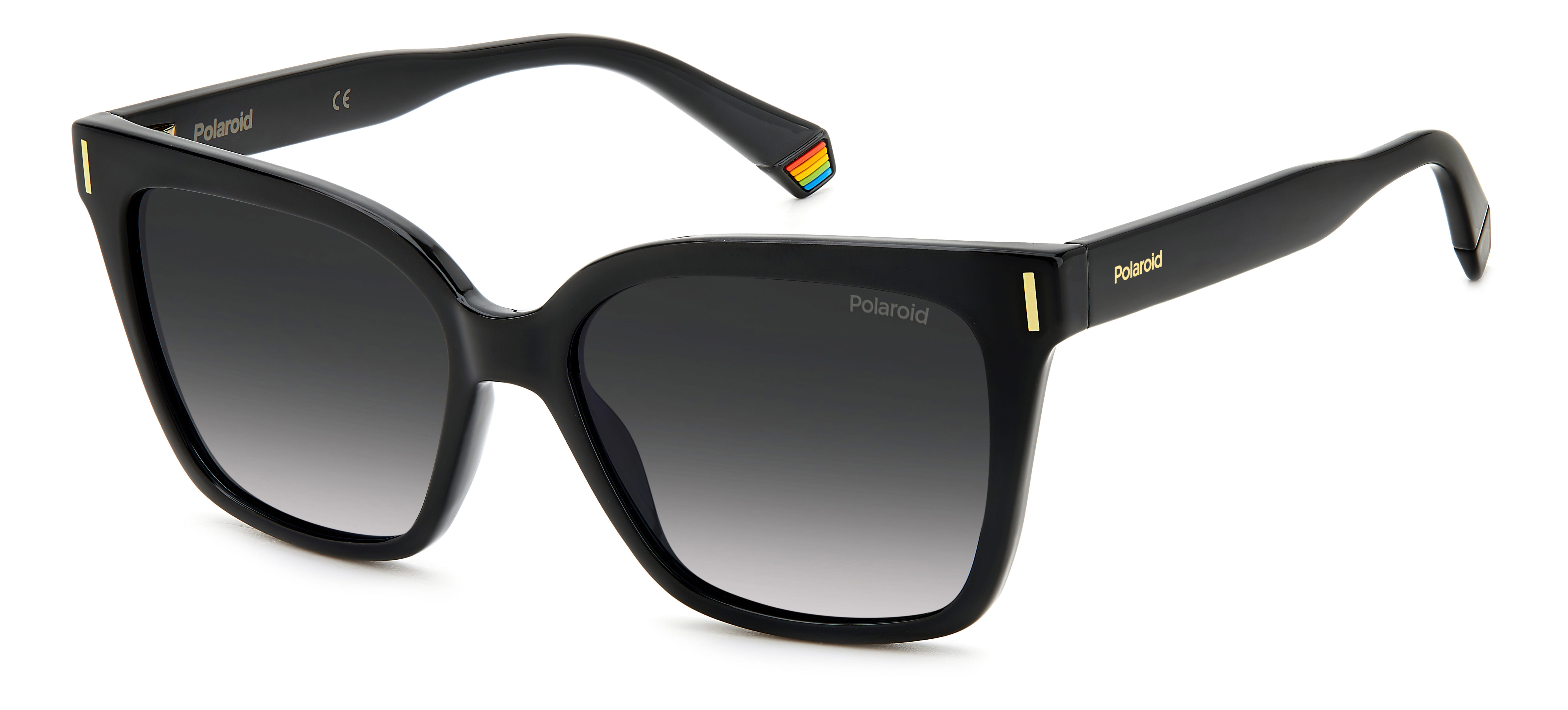Polaroid 6192/S Sunglass Black Female Full Shell — Black frame