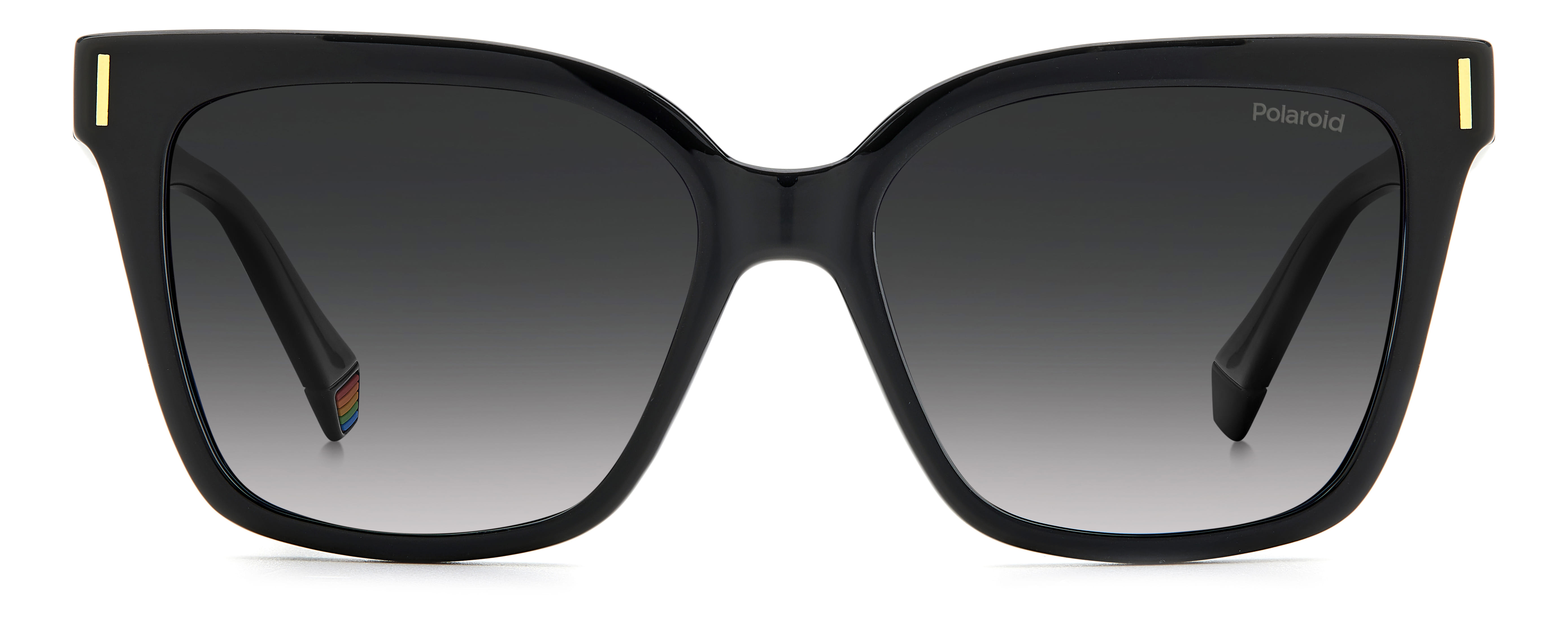 Polaroid 6192/S Sunglass Black Female Full Shell Sunglass — Black frame — view 2
