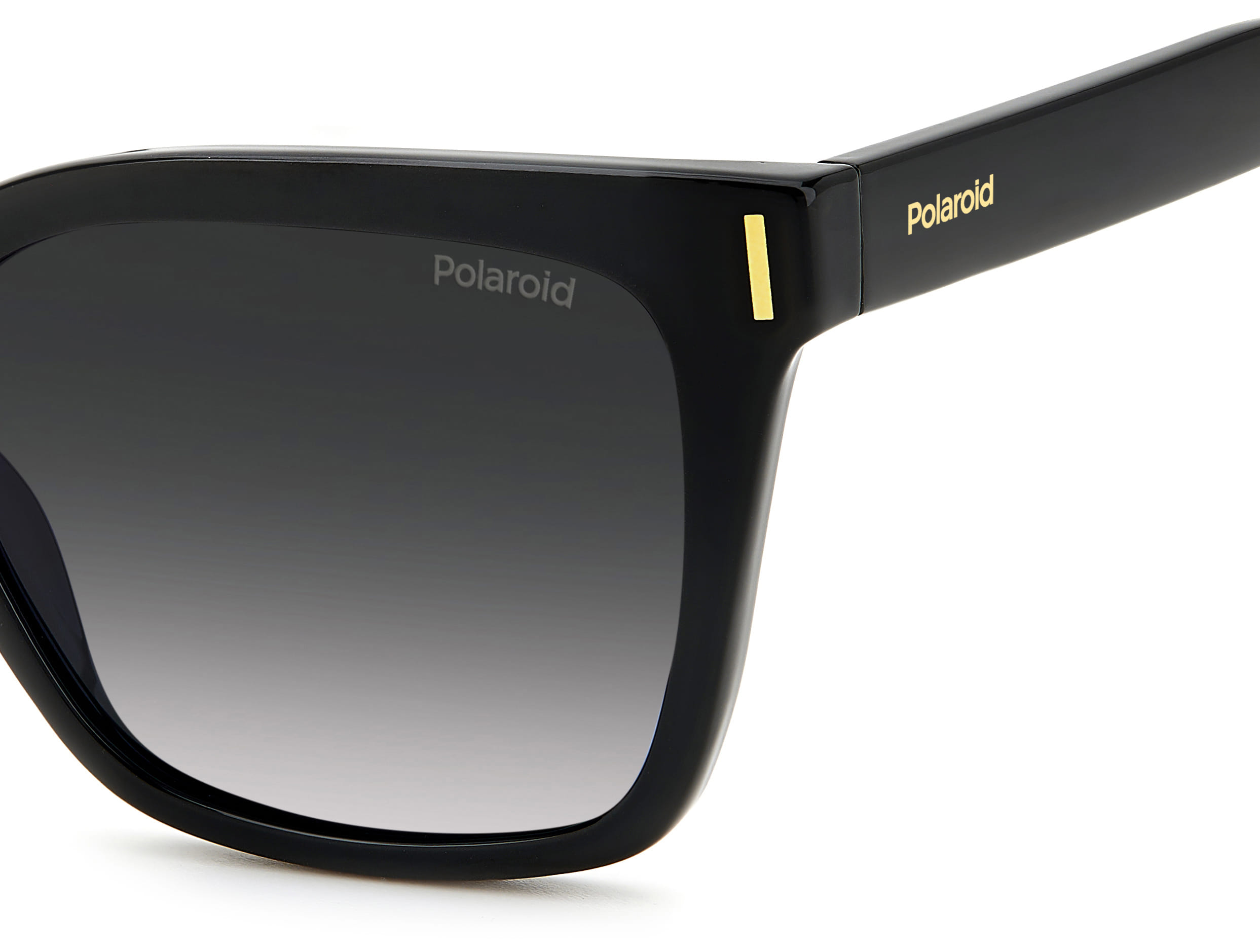 Polaroid 6192/S Sunglass Black Female Full Shell Sunglass — Black frame — view 3