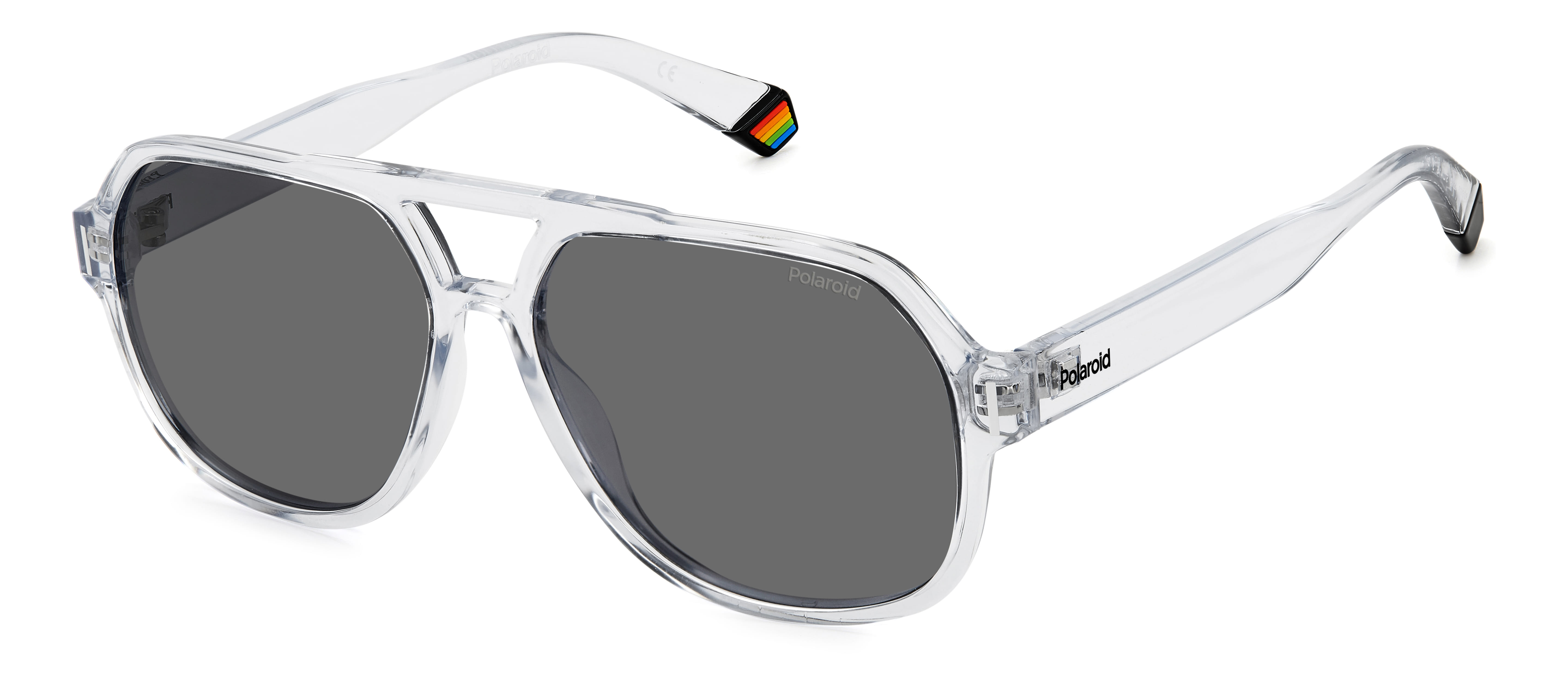 Polaroid 6193/S Sunglass Transparent Unisex Full Shell — Transparent frame