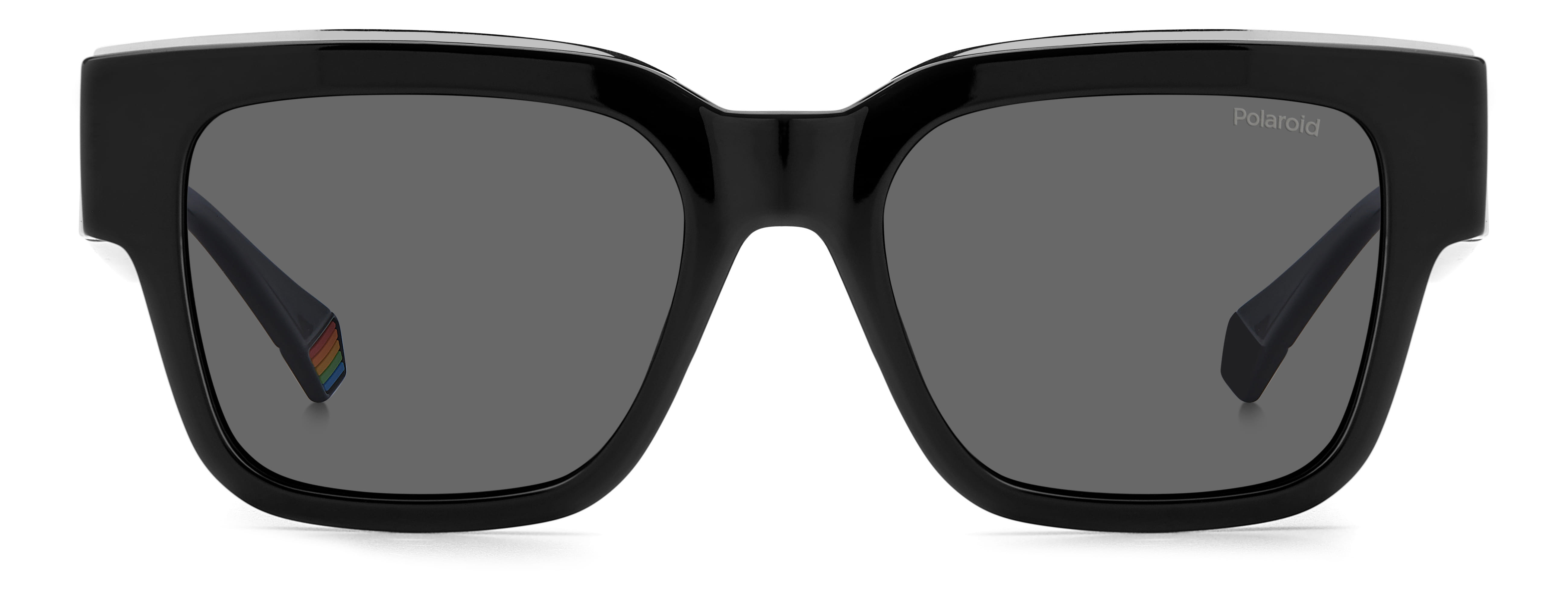 Polaroid 6198/S/X Sunglass Black Unisex Full Shell Sunglass — Black frame — view 2