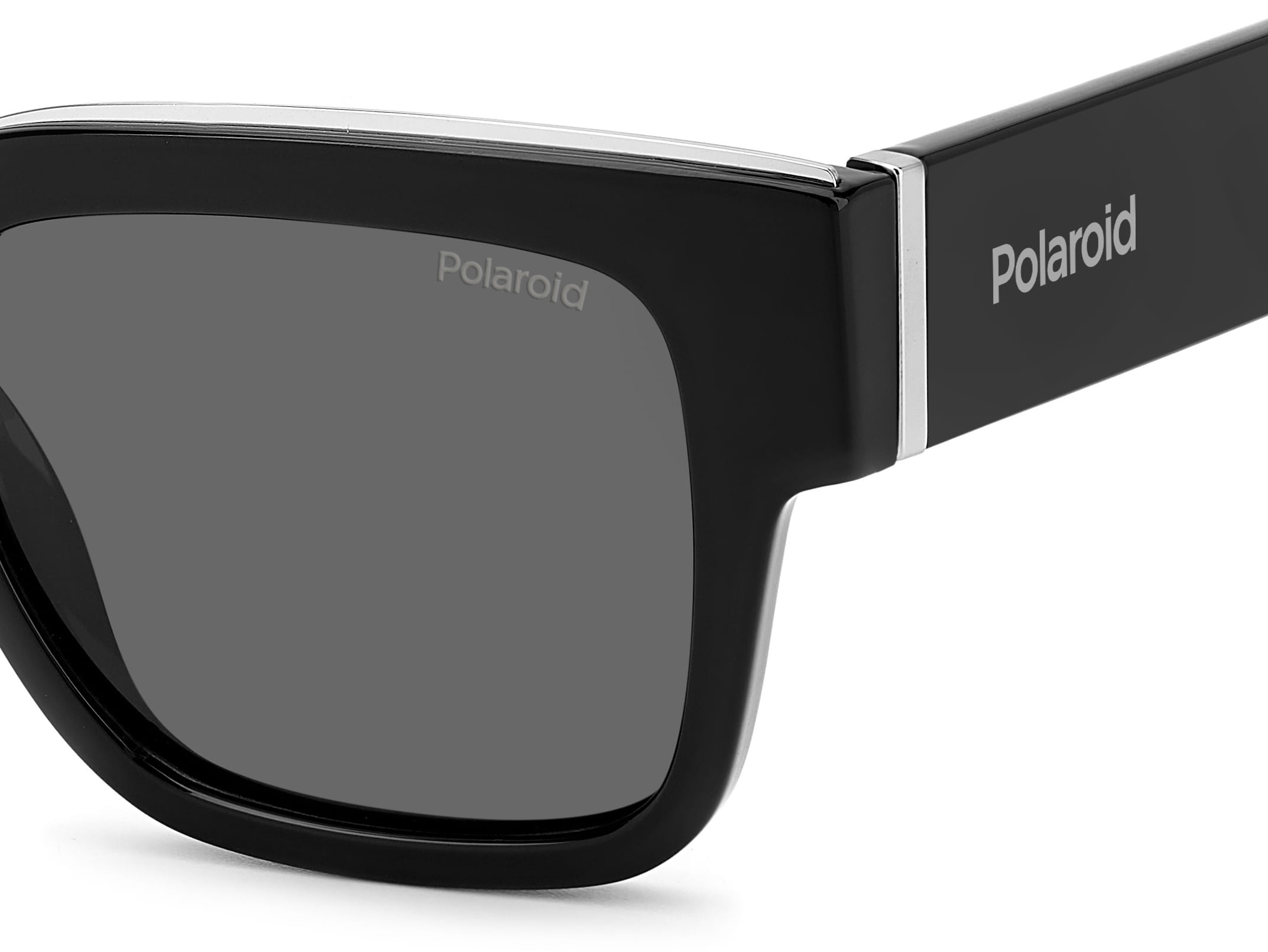 Polaroid 6198/S/X Sunglass Black Unisex Full Shell Sunglass — Black frame — view 3