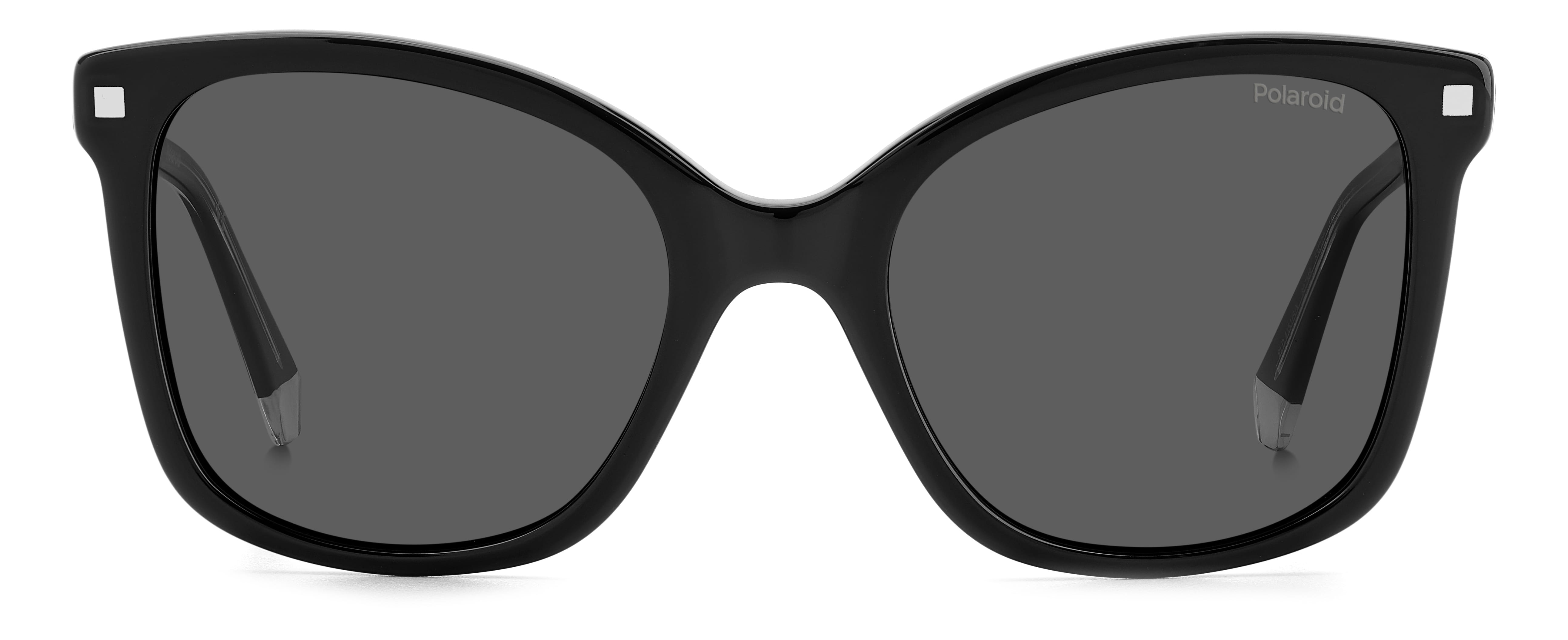 Polaroid 4151/S/X Sunglass Black Female Full Shell Sunglass — Black frame — view 2
