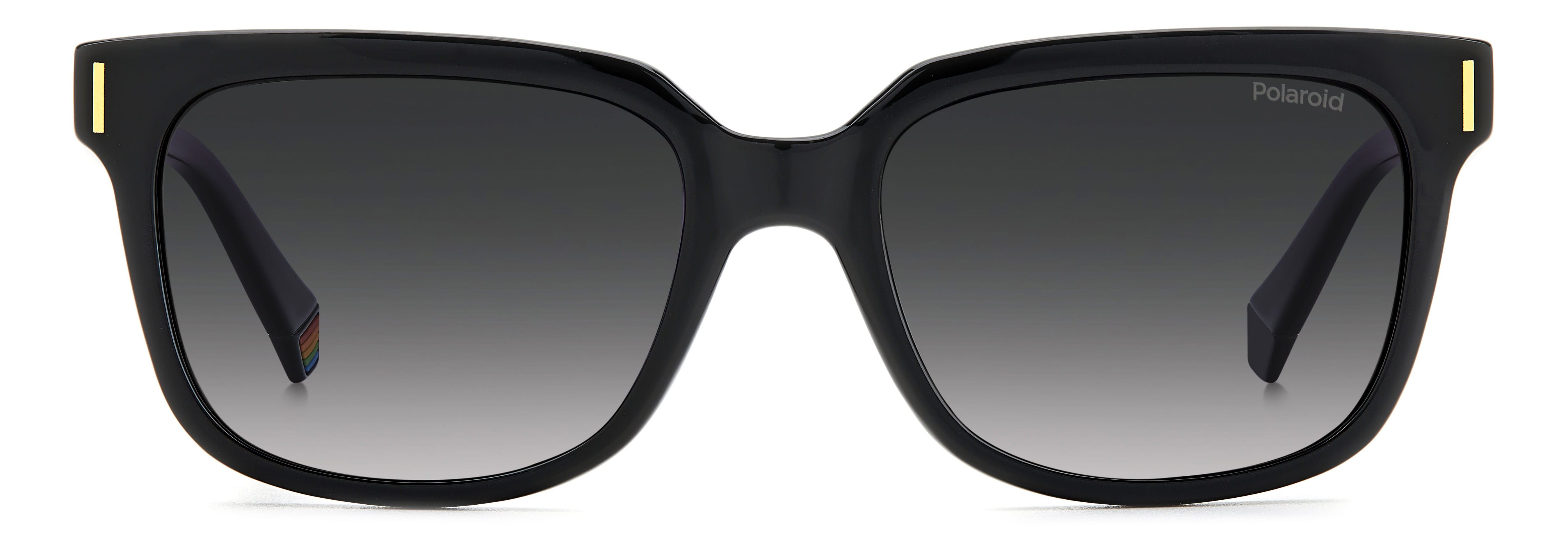 Polaroid 6191/S Sunglass Black Unisex Full Shell Sunglass — Black frame — view 2