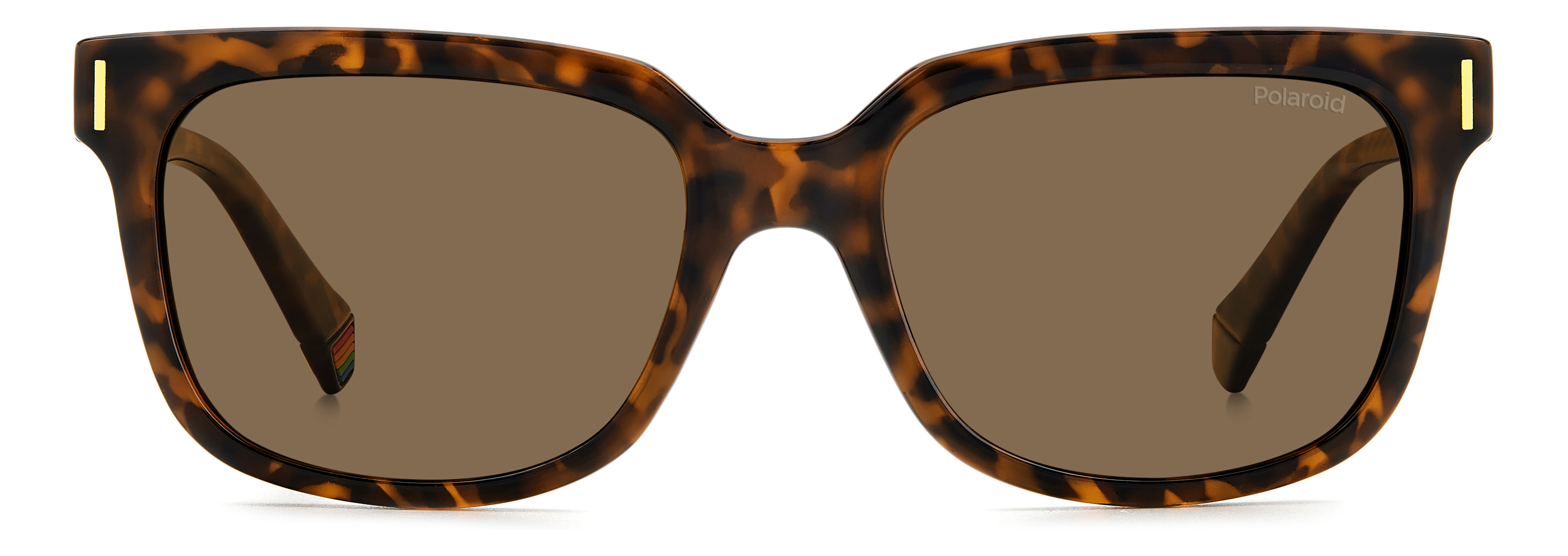 Polaroid 6191/S Sunglass Havana Unisex Full Shell Sunglass — Havana frame — view 2