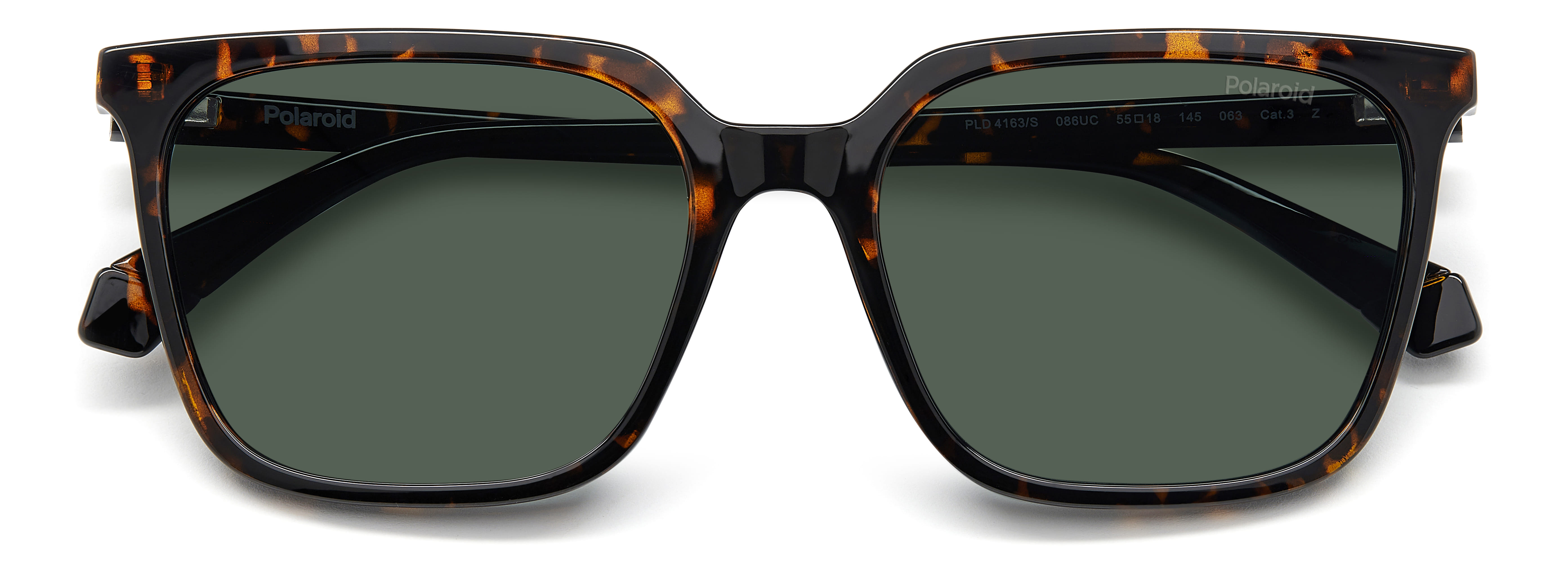 Polaroid PLD 4163/S Sunglass Havana Female Full Shell Sunglass — Havana frame — view 4