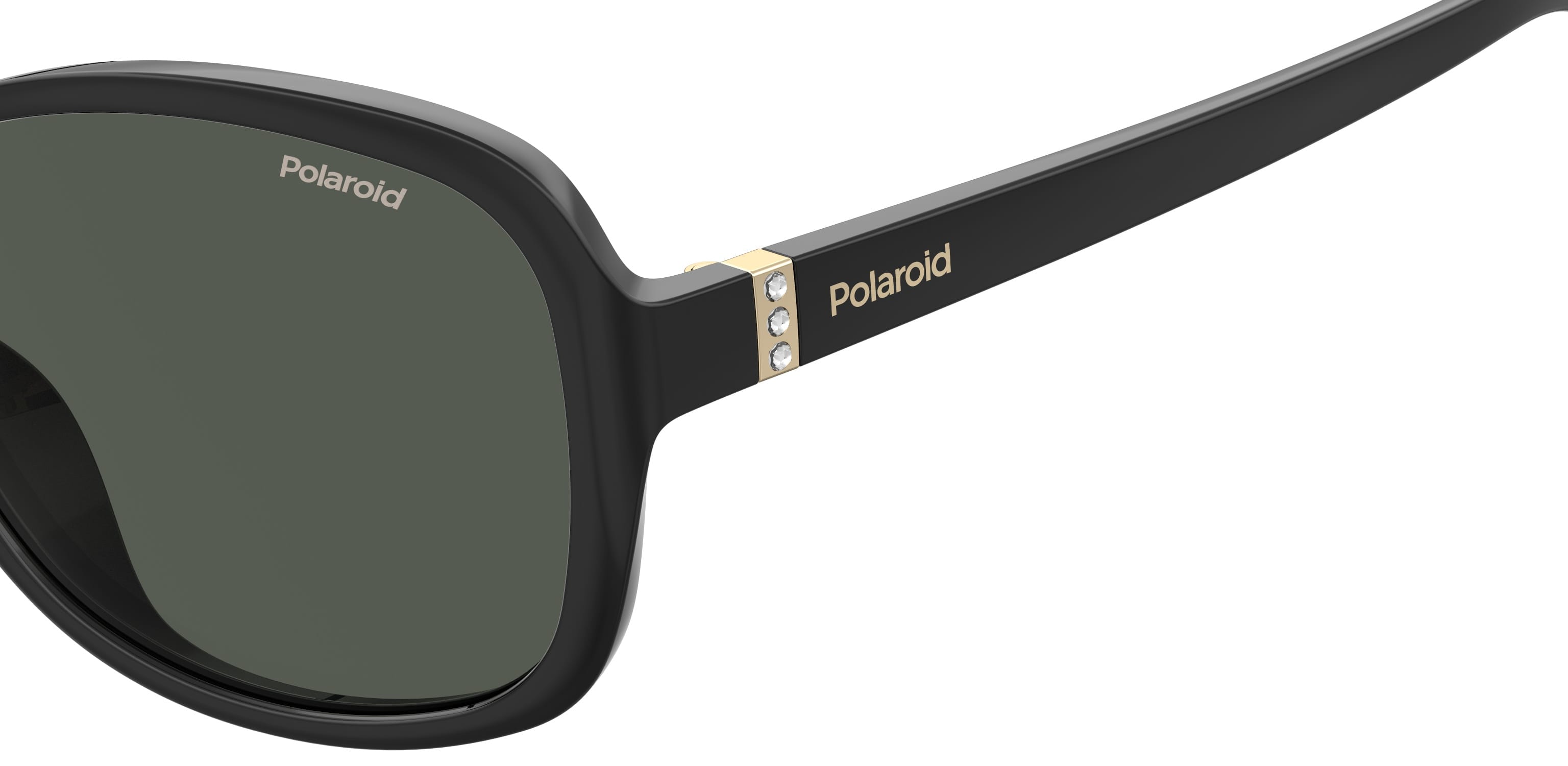 Polaroid Pld 4098/S Sunglass Black Female Full Shell Sunglass — Black frame — view 3