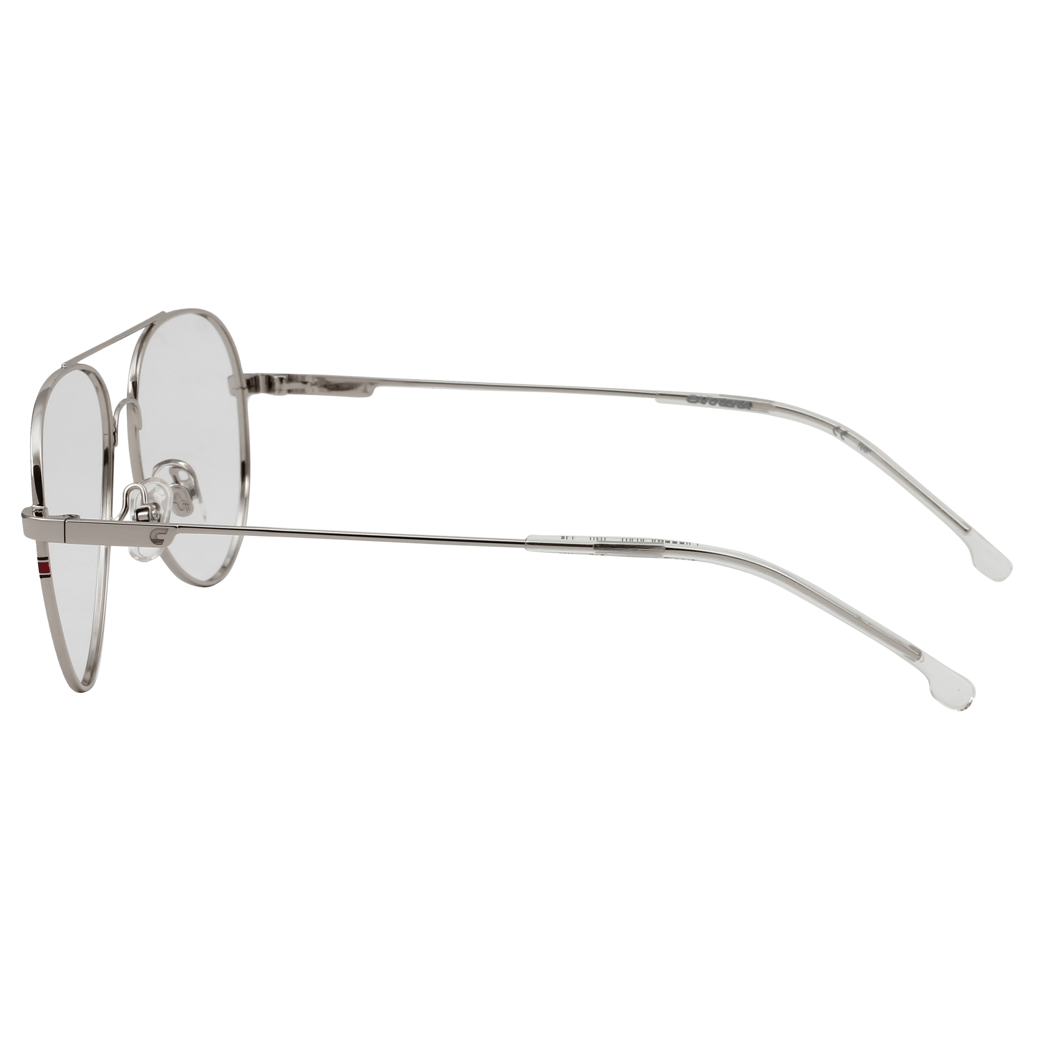 Carrera 2020T Frame Silver Male Full Metal Frame — Silver frame — view 3