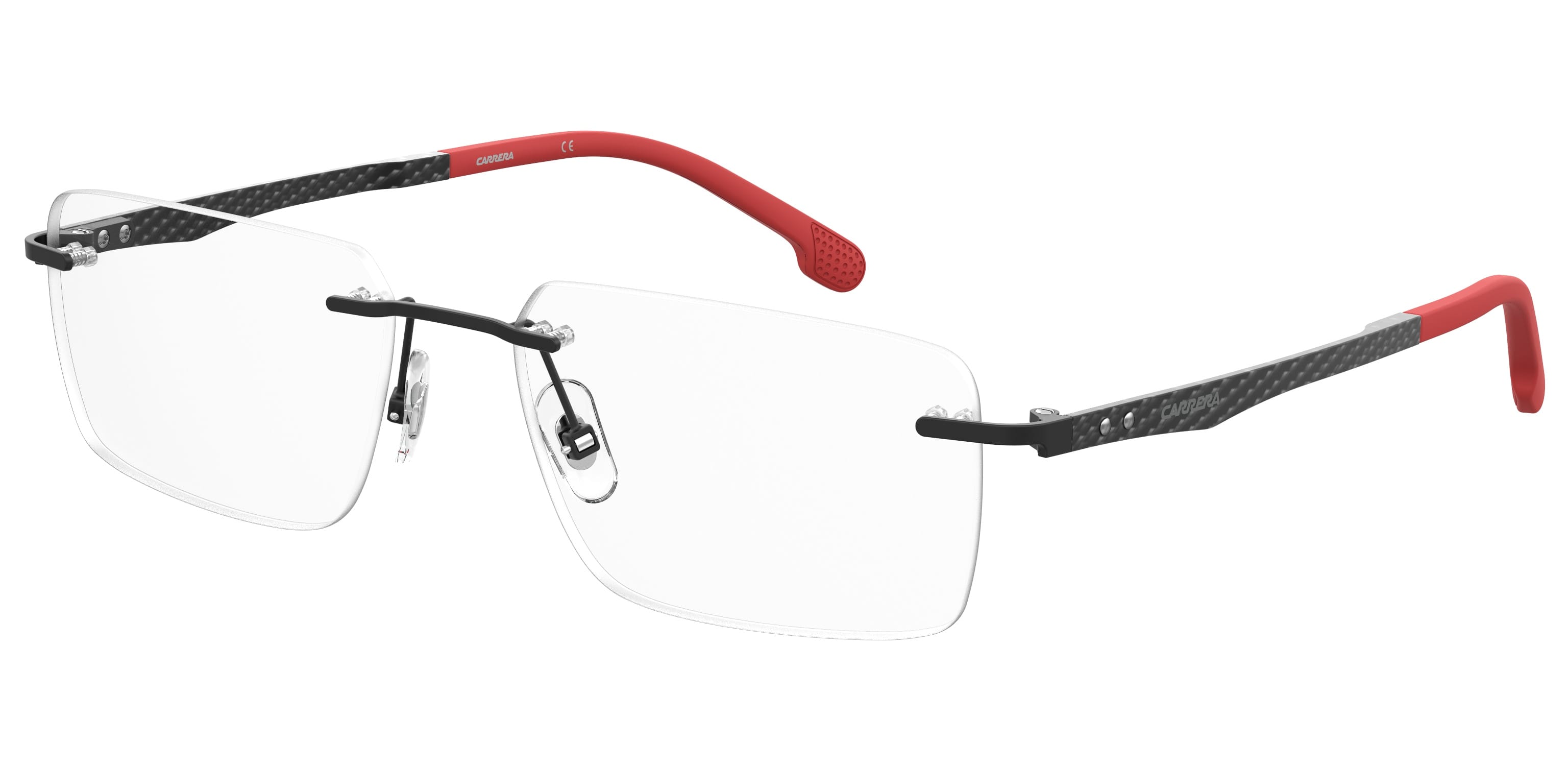 Carrera CARRERA 8853 Frame Black Male RimLess Carbon Fiber Frame — Black frame — view 1