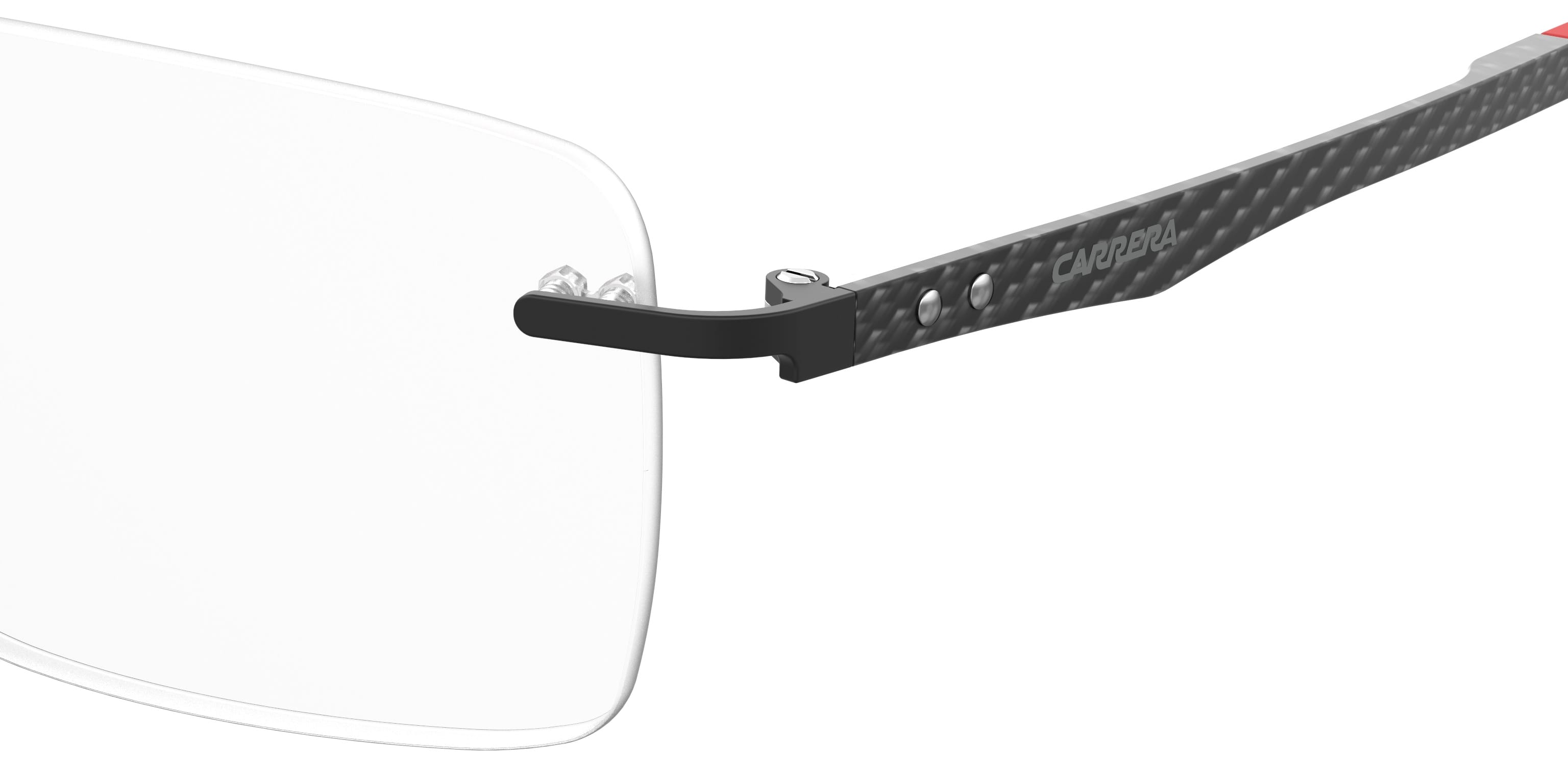Carrera CARRERA 8853 Frame Black Male RimLess Carbon Fiber Frame — Black frame — view 3