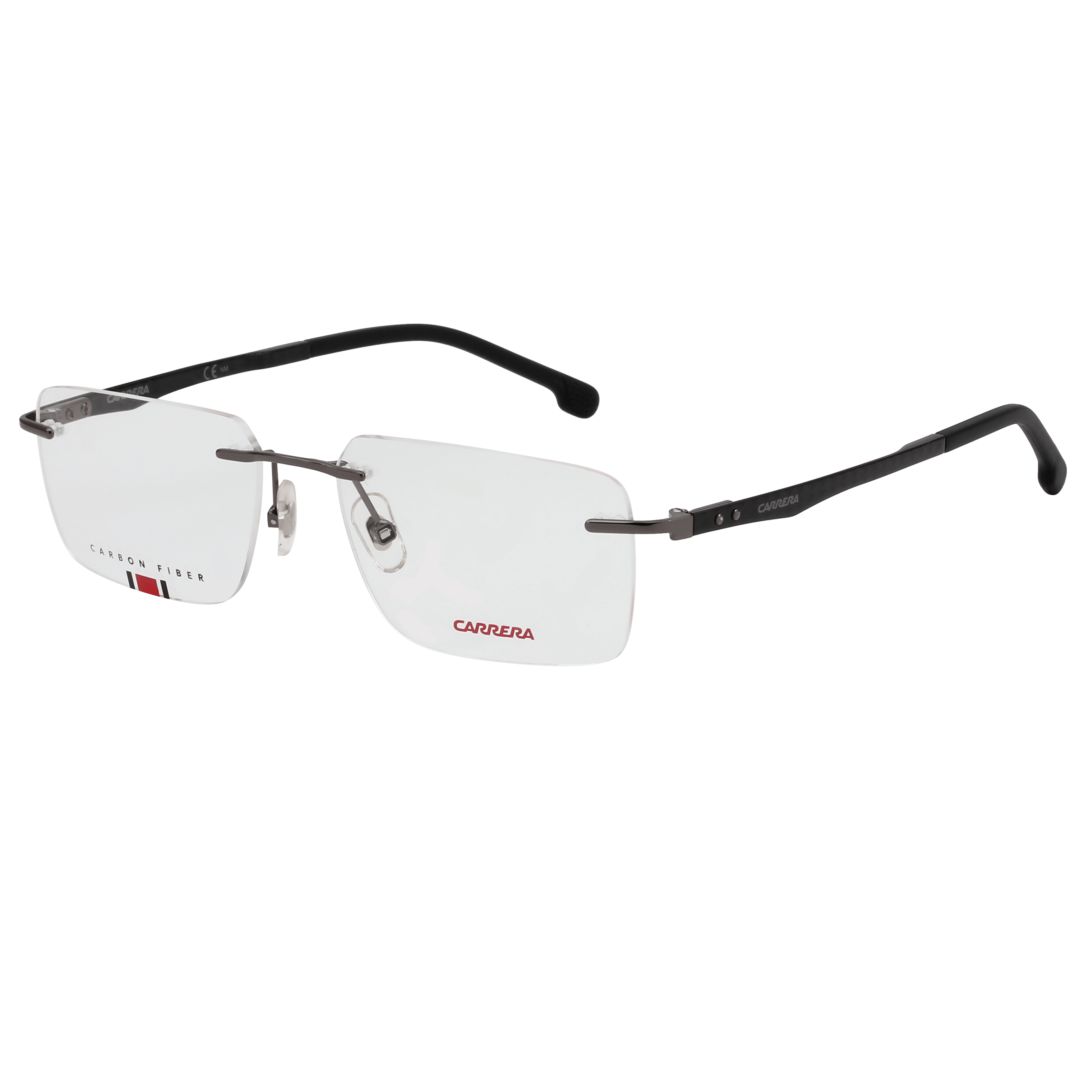 Carrera CARRERA 8853 Frame Gun Metal Male RimLess Carbon Fib — Silver frame