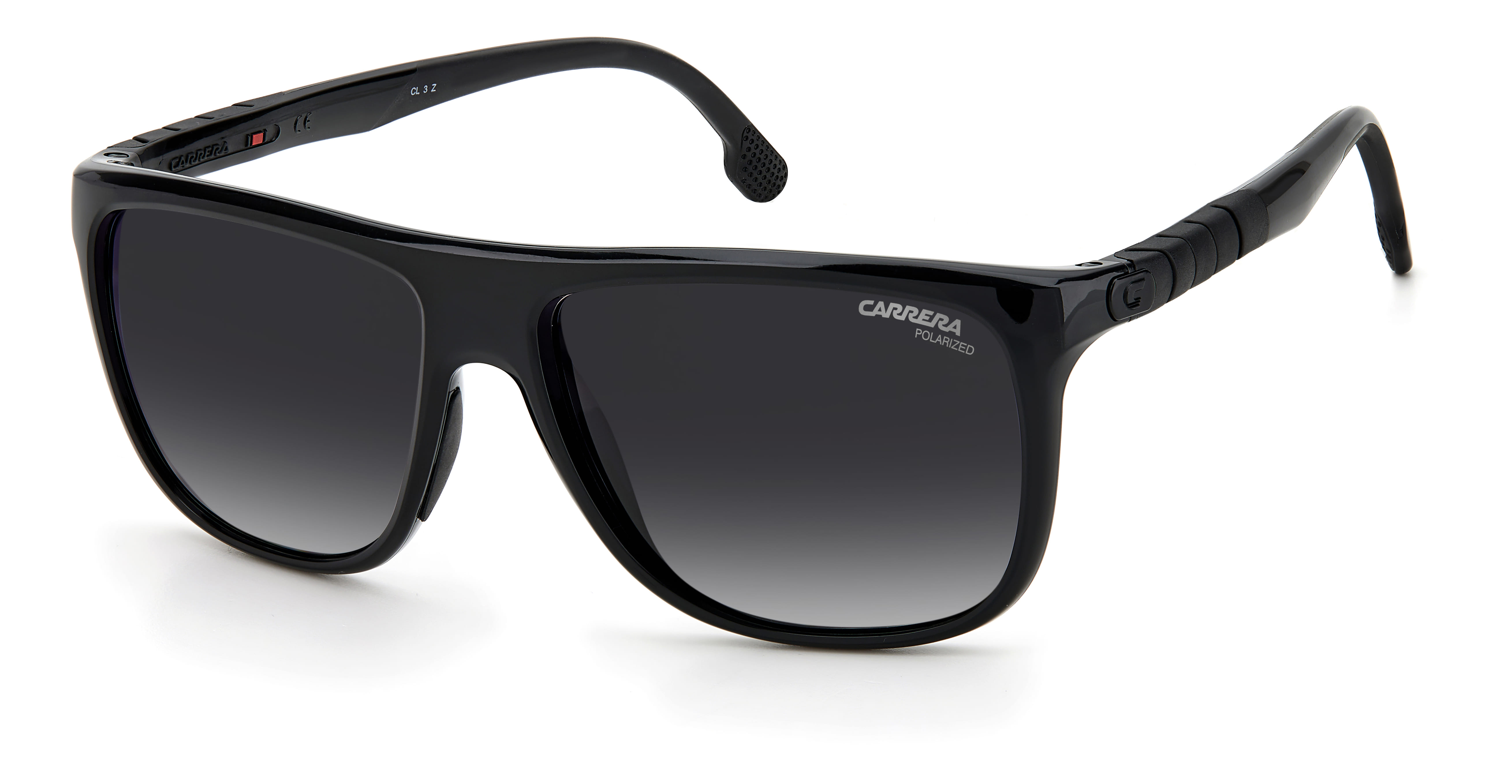 Carrera HYPERFIT 17/S Sunglass Black Male Full Shell Rubber Sunglass — Black frame — view 1