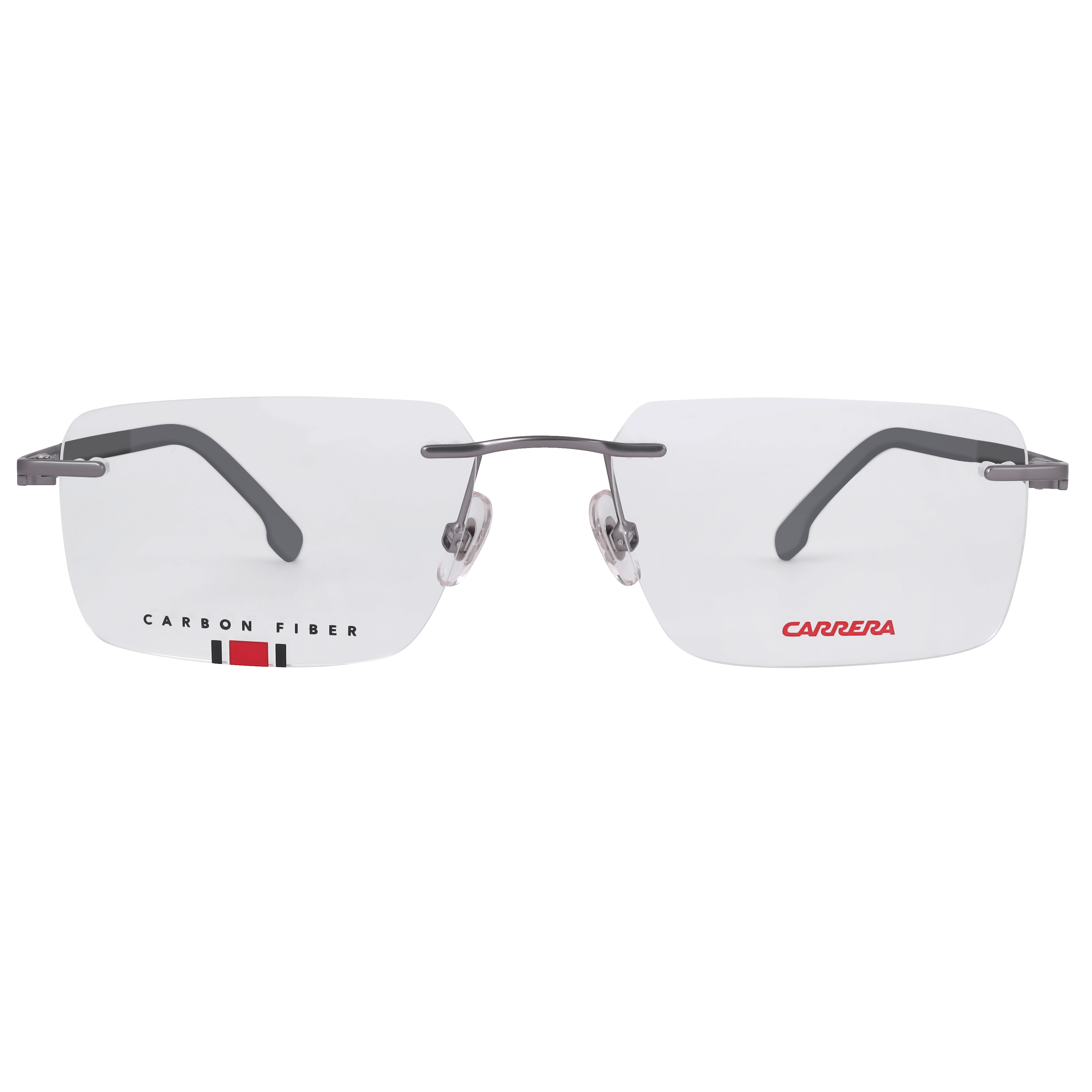 Carrera CARRERA 8853 Frame Grey Male RimLess Carbon Fiber Frame — Grey frame — view 2