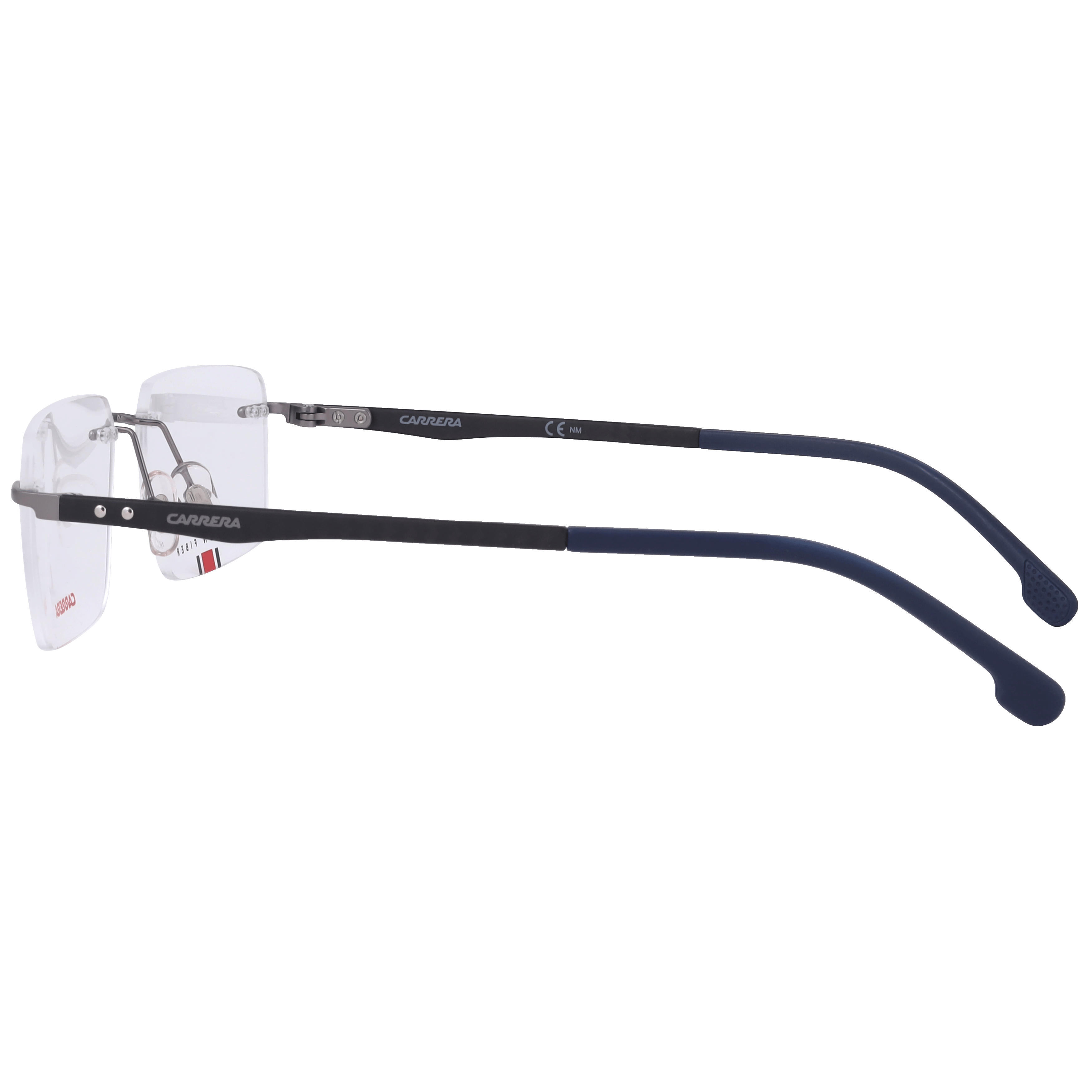 Carrera CARRERA 8853 Frame Grey Male RimLess Carbon Fiber Frame — Grey frame — view 3