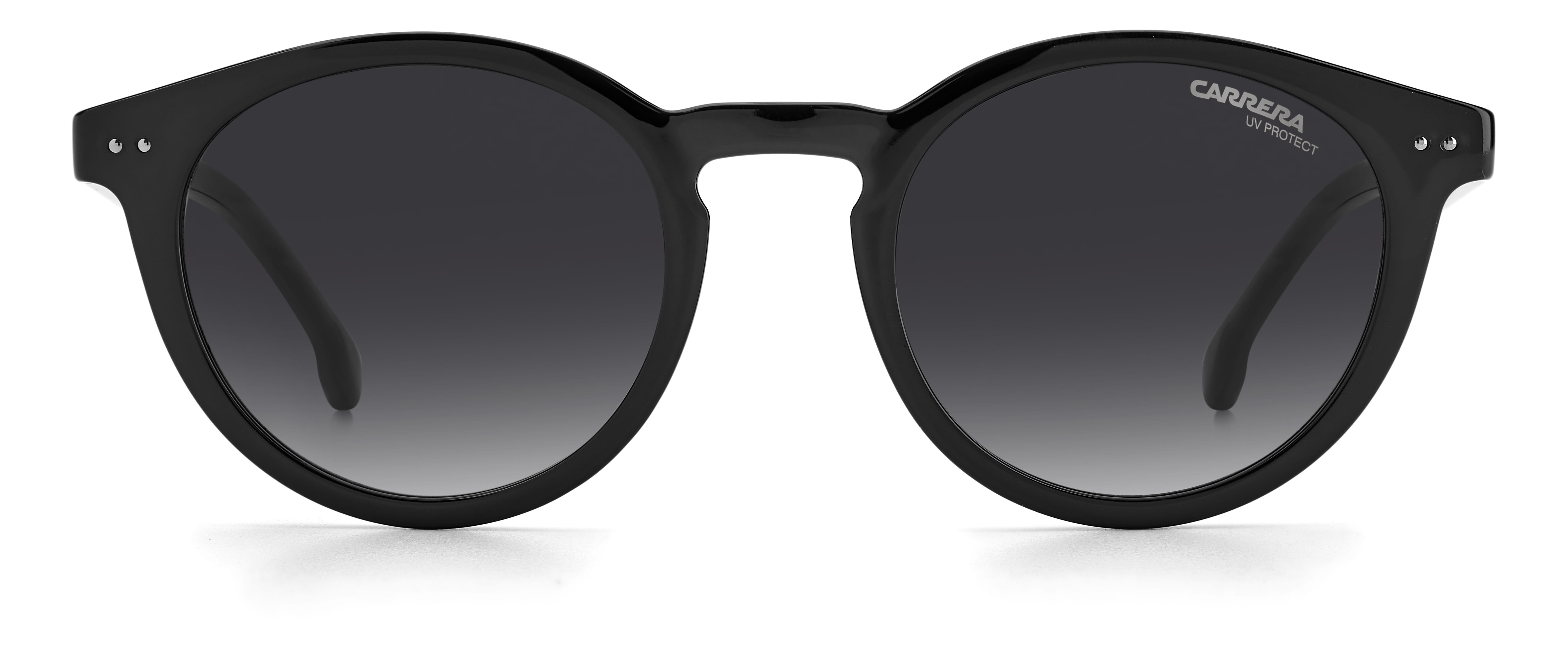 Carrera 2029T/S Sunglass Black Female Full Shell Sunglass — Black frame — view 2