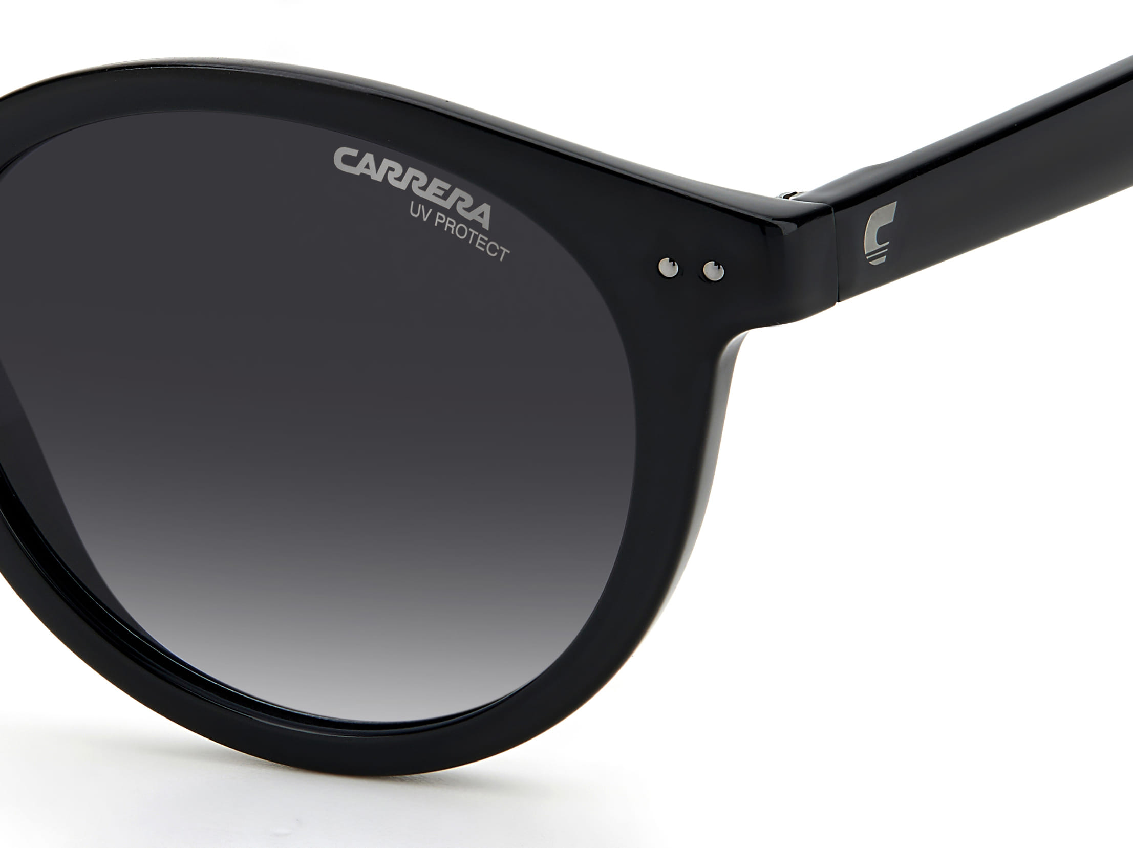 Carrera 2029T/S Sunglass Black Female Full Shell Sunglass — Black frame — view 3