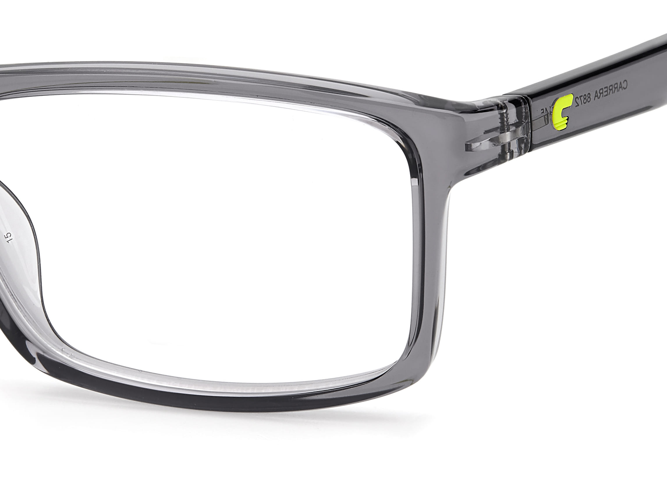 Carrera CARRERA 8872 Frame Transparent Grey Male Full Shell Frame — Transparent Grey frame — view 3