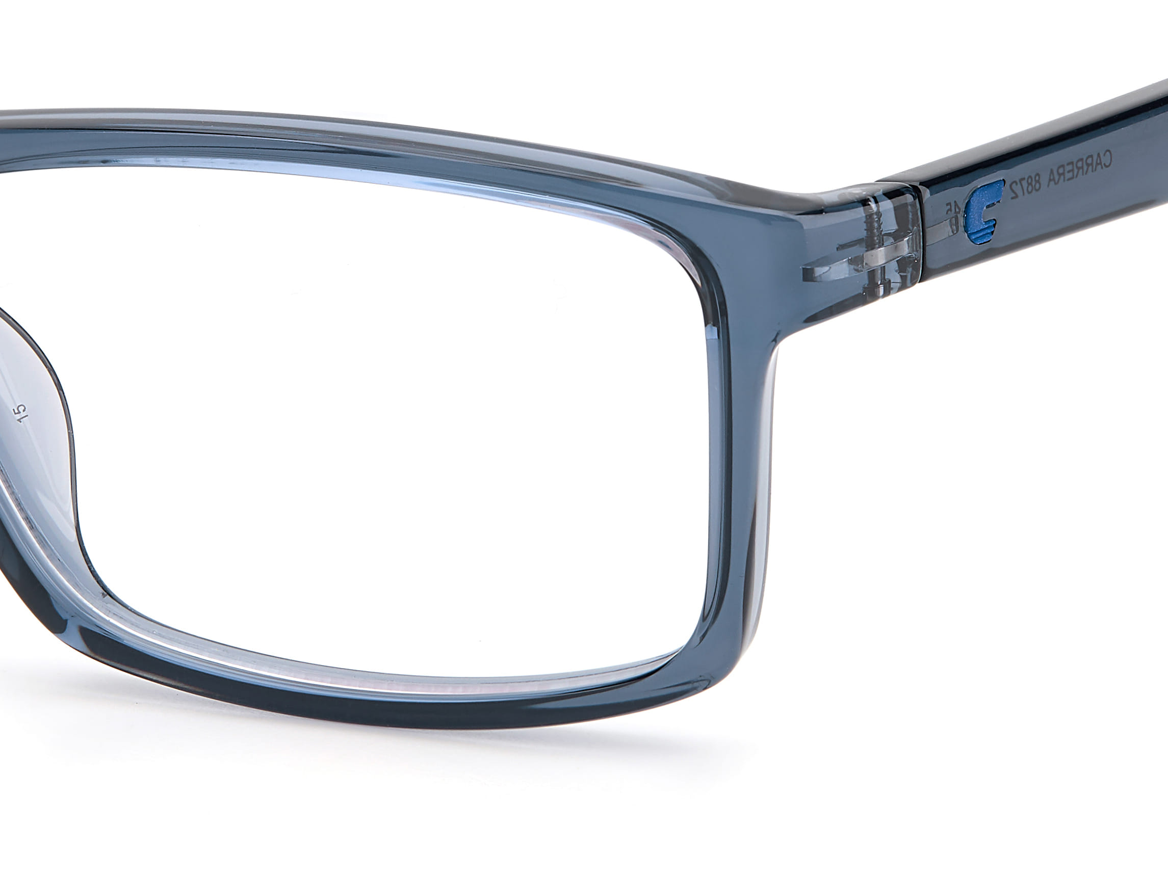 Carrera CARRERA 8872 Frame Transparent Blue Male Full Shell Frame — Transparent Blue frame — view 3
