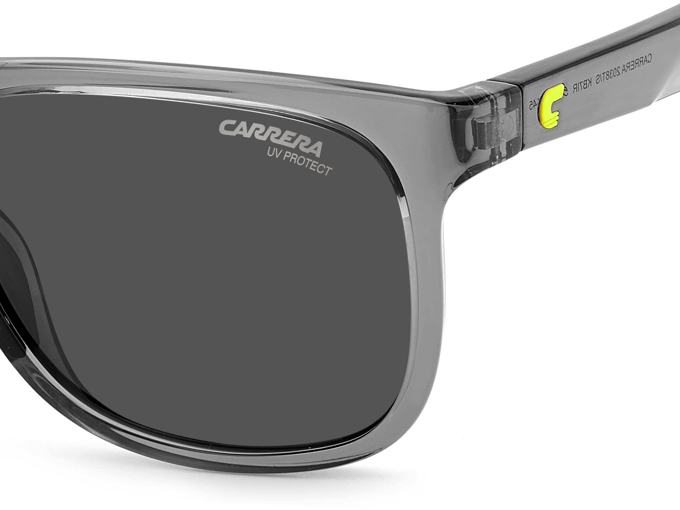Carrera CARRERA 2038T/S Sunglass Grey Unisex Full Shell Sunglass — Grey frame — view 3