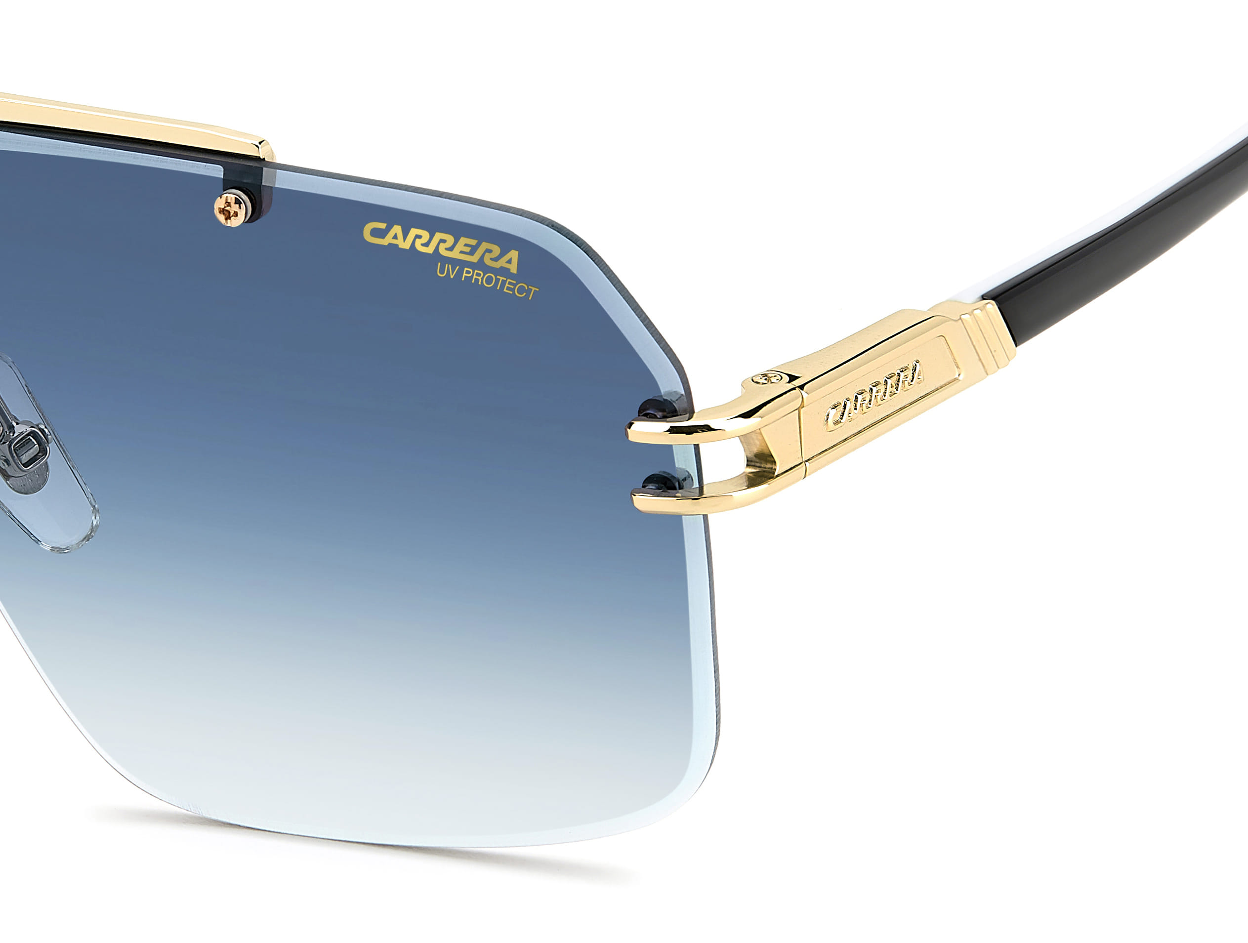 Carrera 1054/S Sunglass Gold Male RimLess Metal Sunglass — Gold frame — view 3