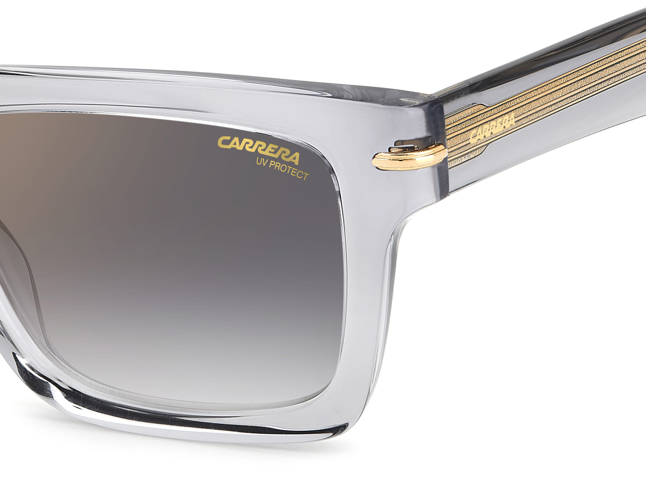 Carrera 305/S Sunglass Transparent Grey Unisex Full Shell Sunglass — Transparent Grey frame — view 3