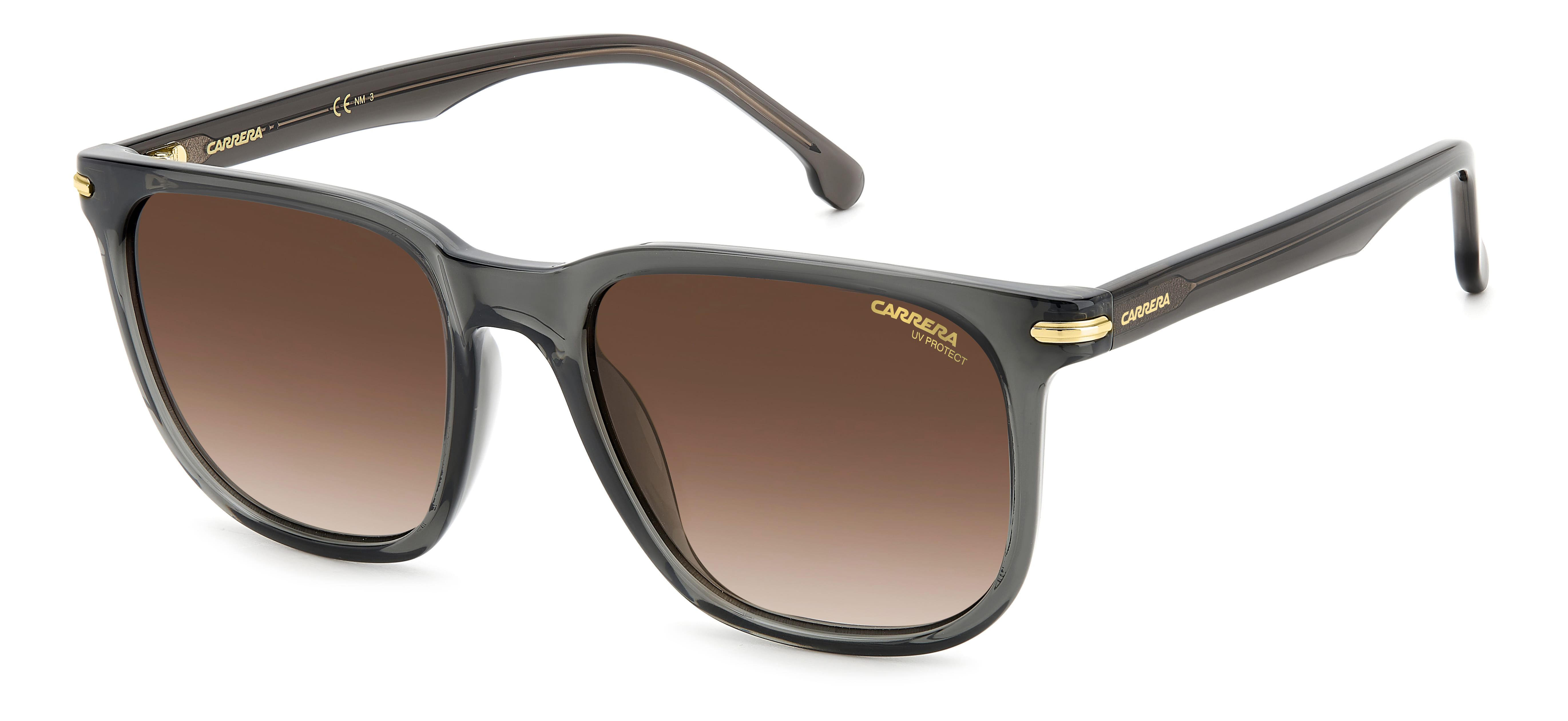 Carrera 300/S Sunglass Transparent Grey Unisex Full Shell — Transparent Grey frame