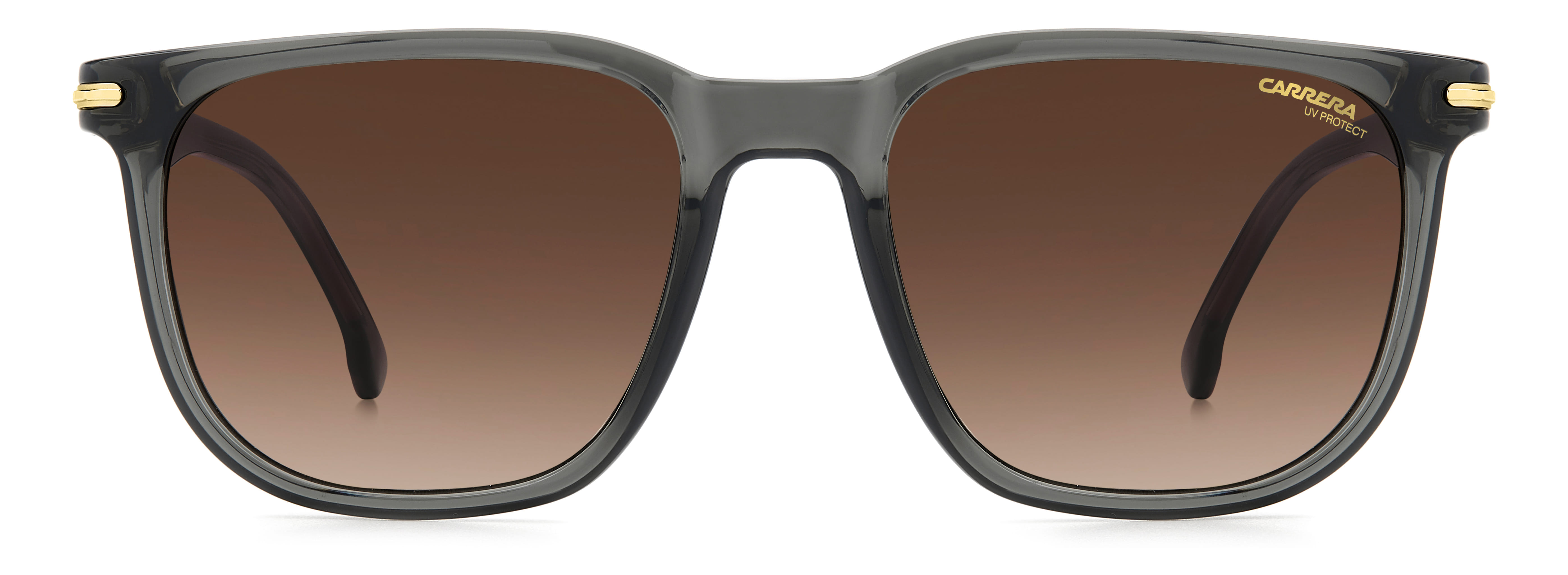 Carrera 300/S Sunglass Transparent Grey Unisex Full Shell Sunglass — Transparent Grey frame — view 2