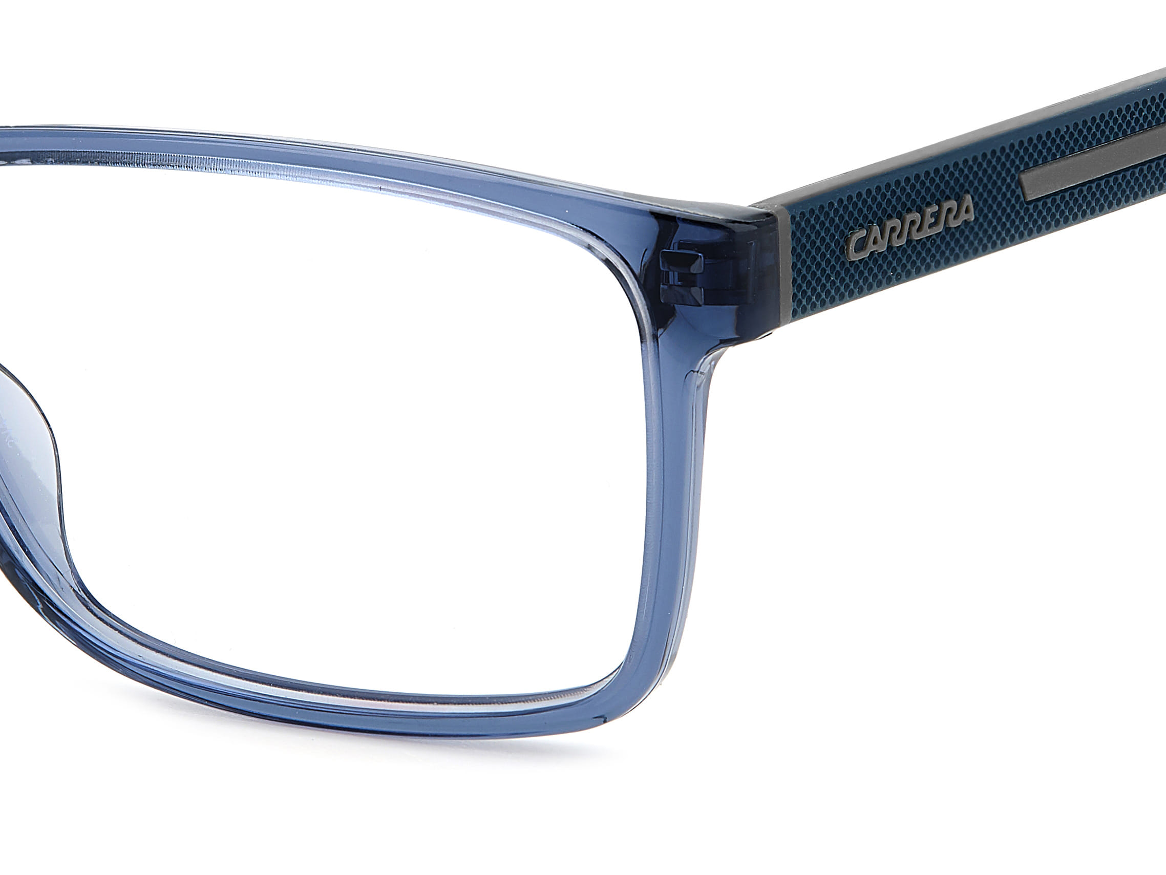 Carrera 8885 Frame Transparent Blue Male Full Shell Frame — Transparent Blue frame — view 3