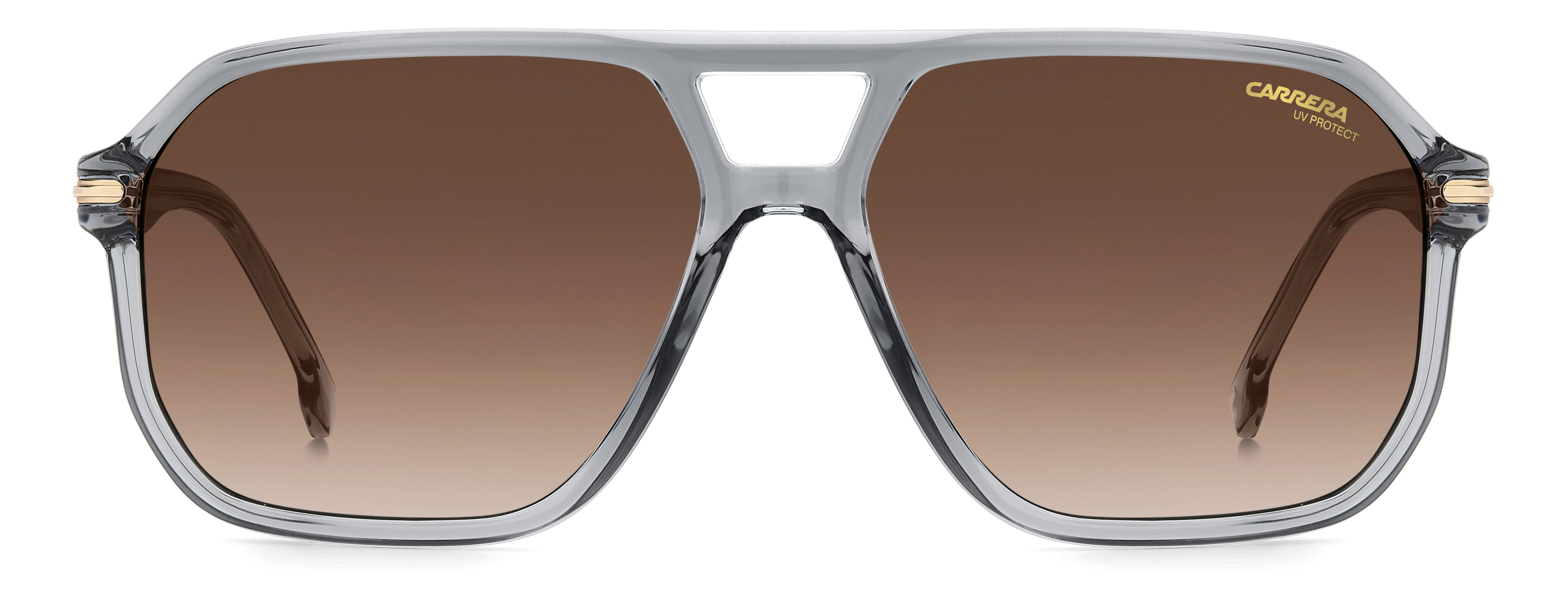 Carrera 302/S Sunglass Transparent Grey Male Full Shell Sunglass — Transparent Grey frame — view 3