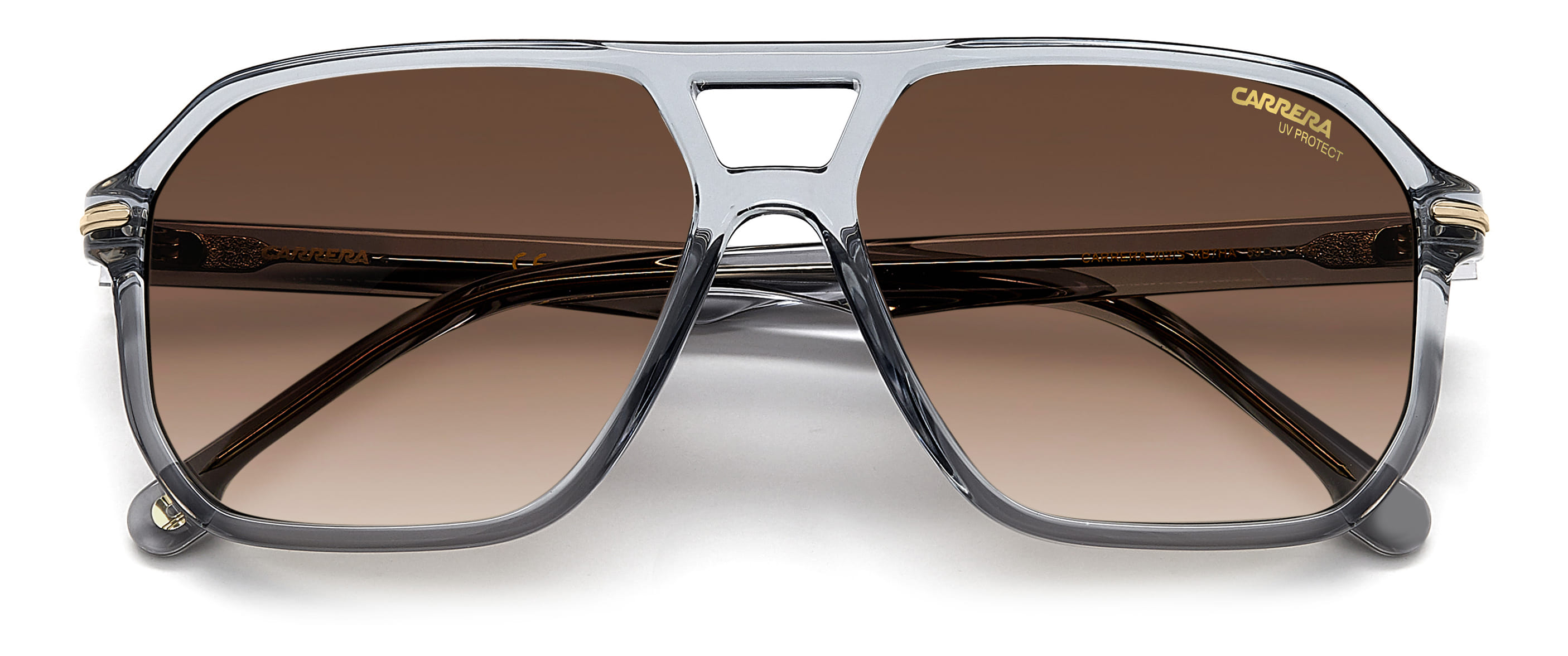Carrera 302/S Sunglass Transparent Grey Male Full Shell Sunglass — Transparent Grey frame — view 4