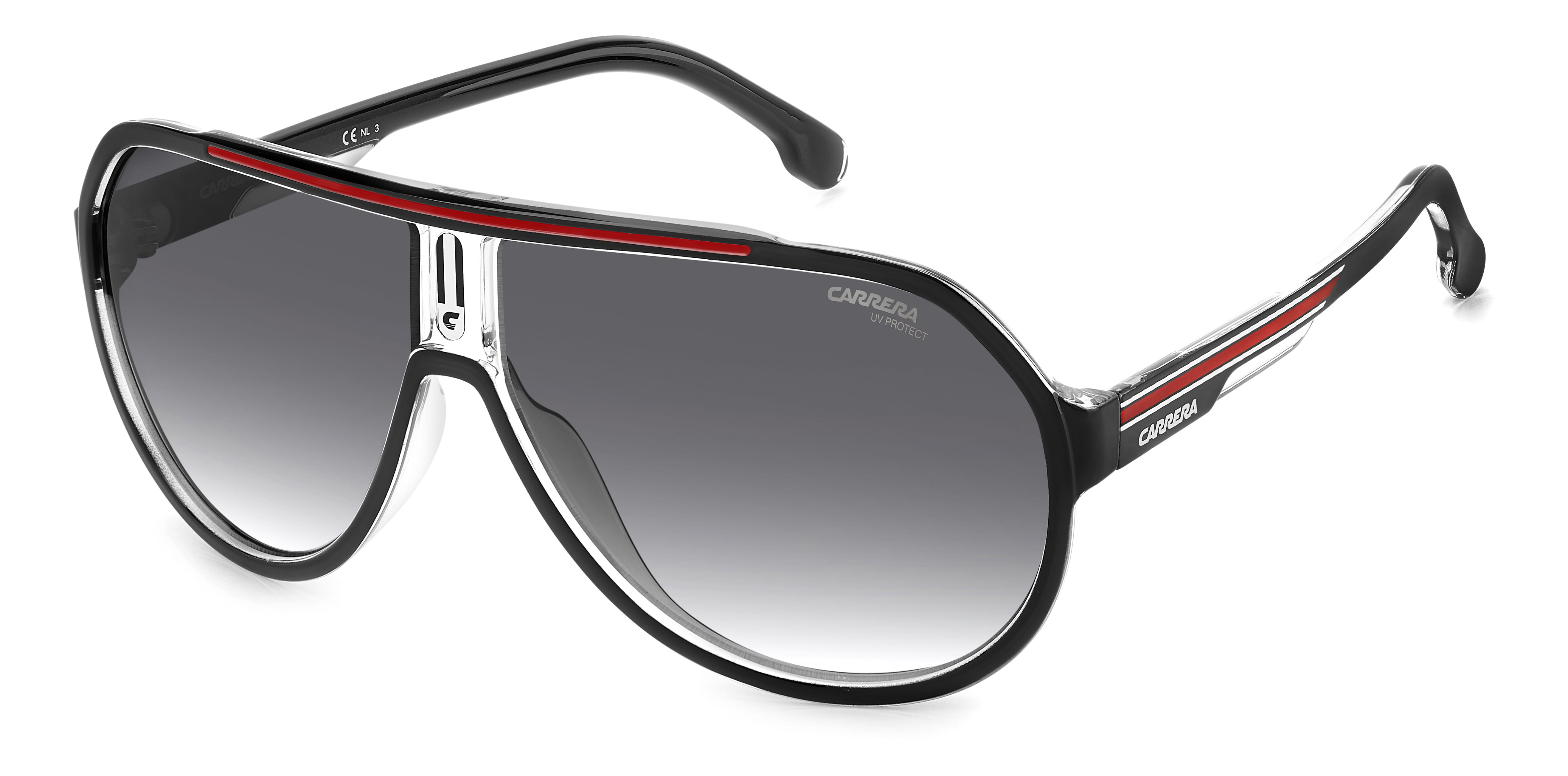 Carrera 1057/S Sunglass Black Male Full Shell — Black frame