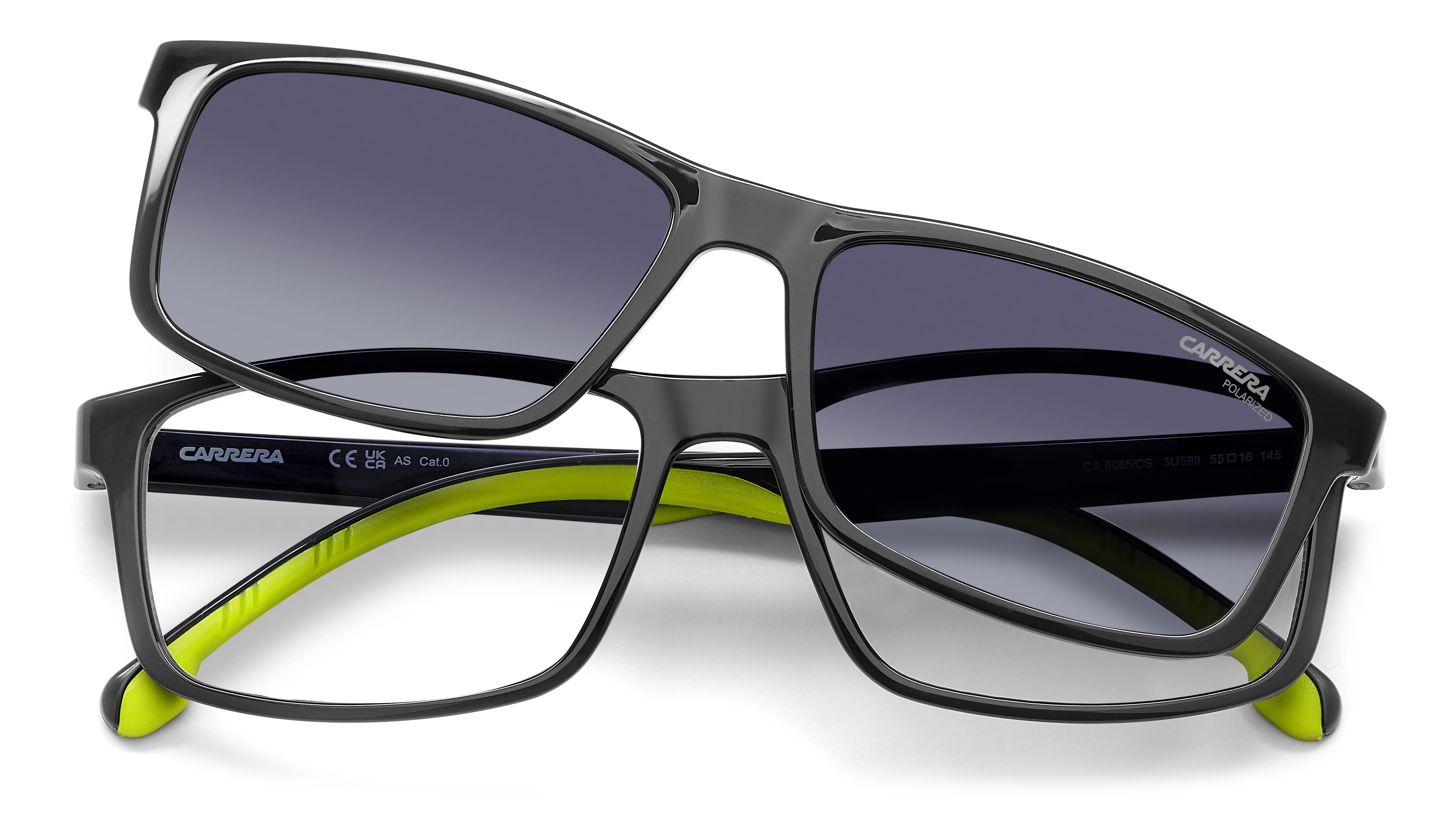 Carrera CA 8065/CS Sunglass Grey Male Full Shell Sunglass — Grey frame — view 4