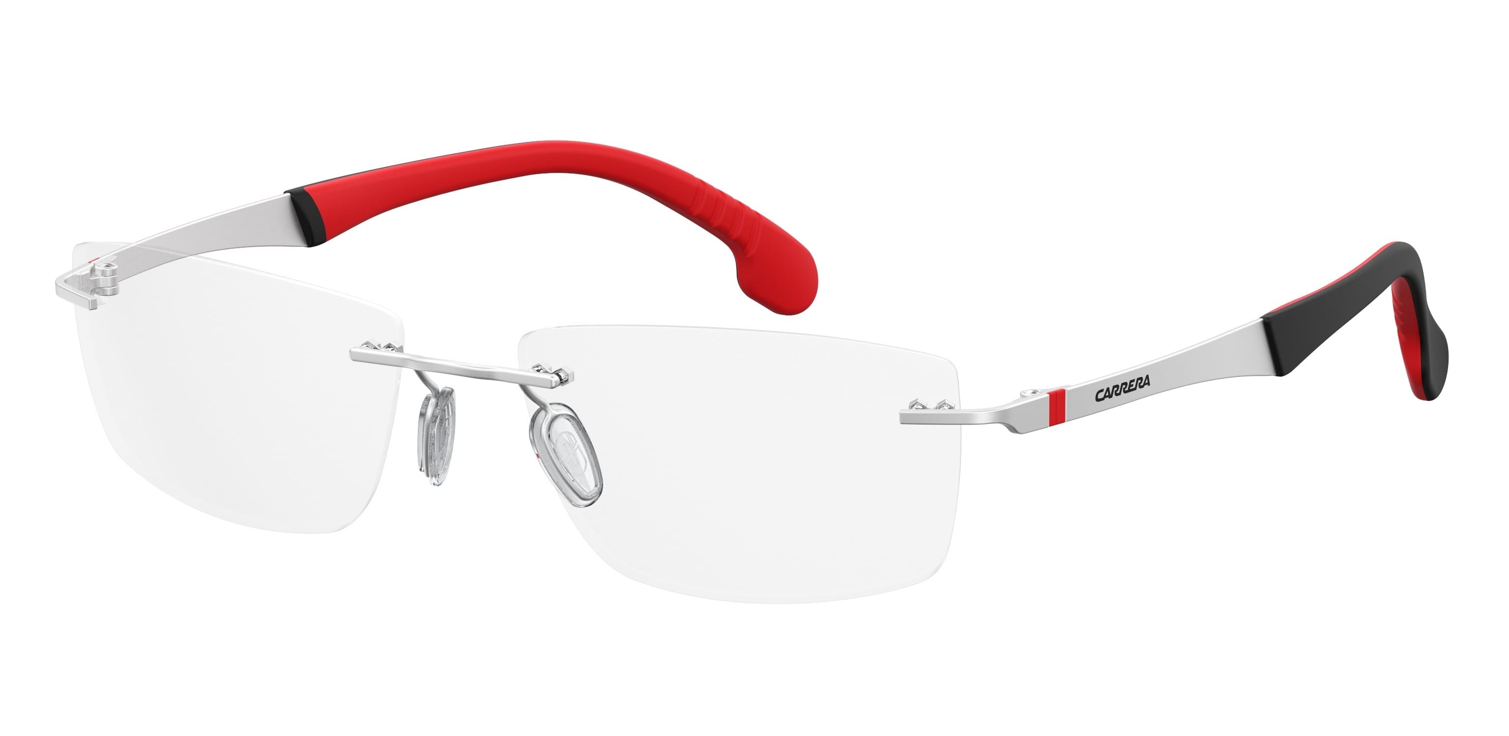 Carrera CARRERA 8823/V Frame Silver Male RimLess Beta Titani Frame — Silver frame — view 1