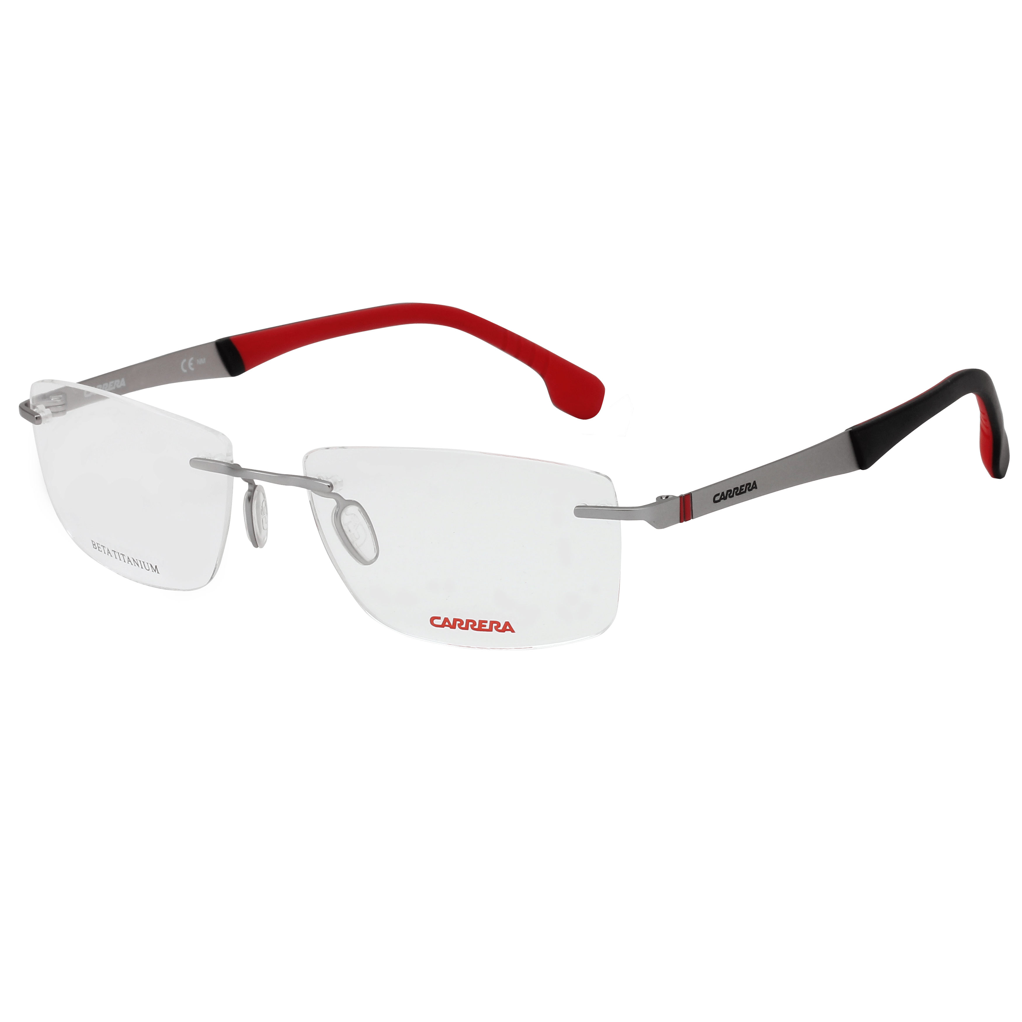 Carrera CARRERA 8823/V Frame Silver Male RimLess Beta Titani — Silver frame