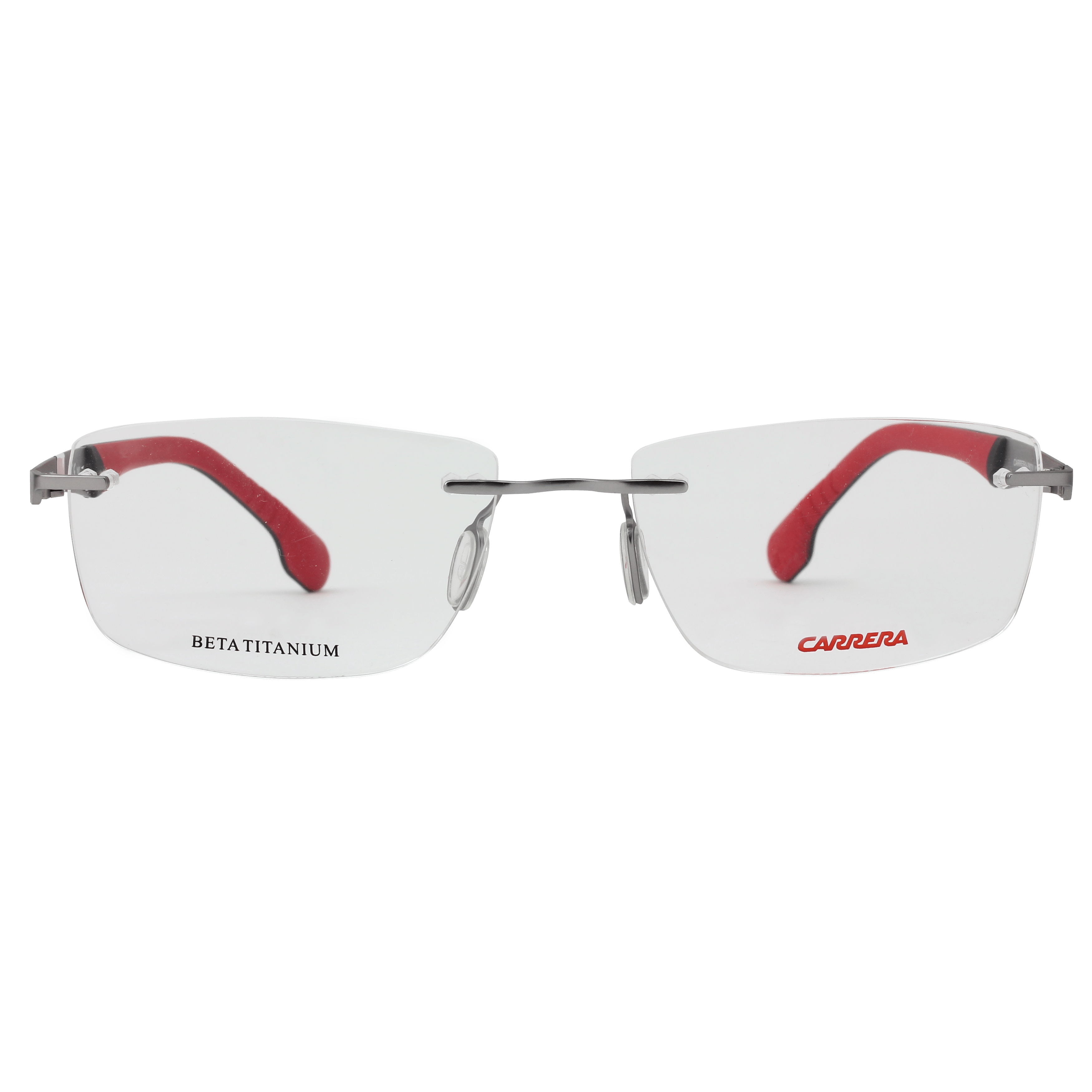 Carrera CARRERA 8823/V Frame Silver Male RimLess Beta Titani Frame — Silver frame — view 5