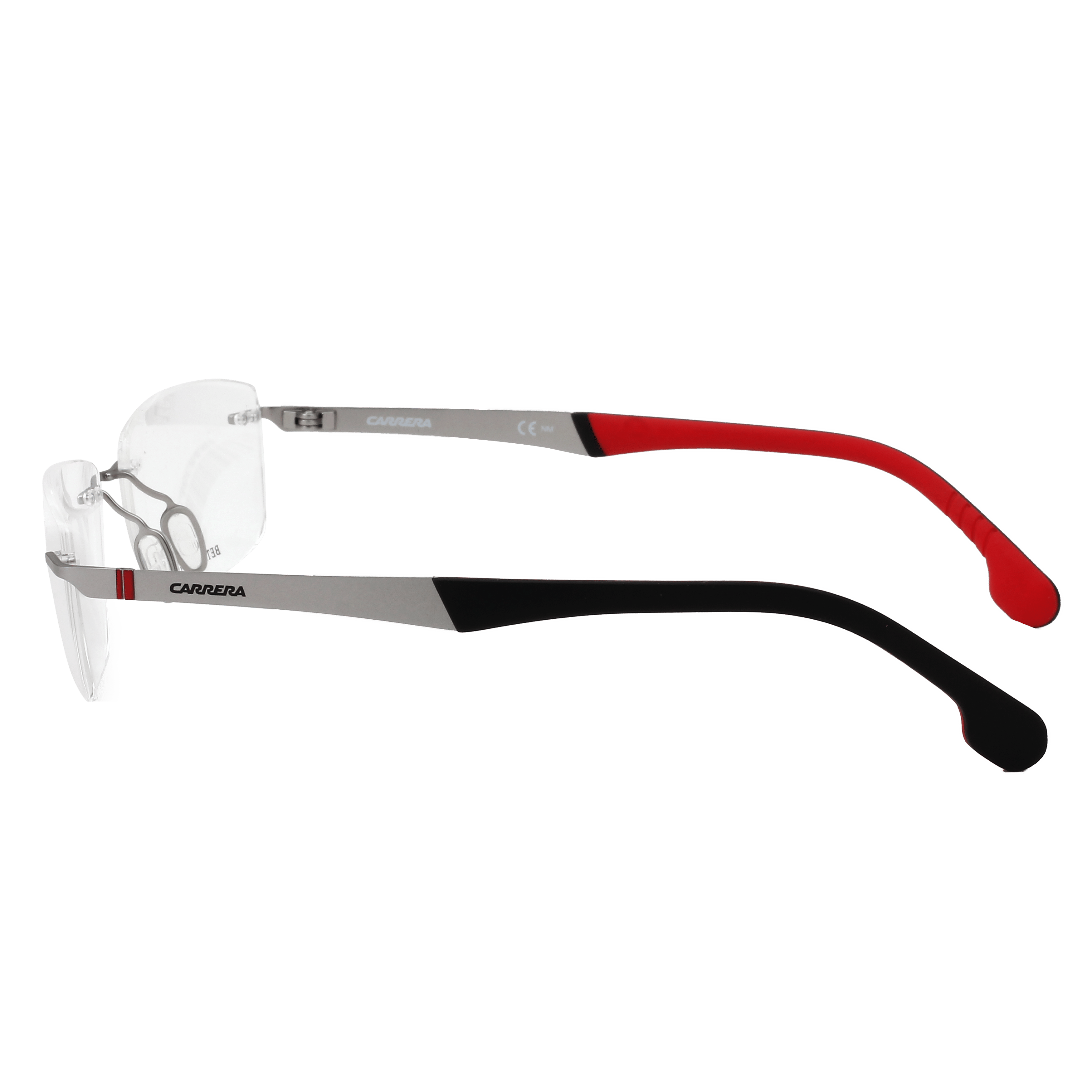 Carrera CARRERA 8823/V Frame Silver Male RimLess Beta Titani Frame — Silver frame — view 6