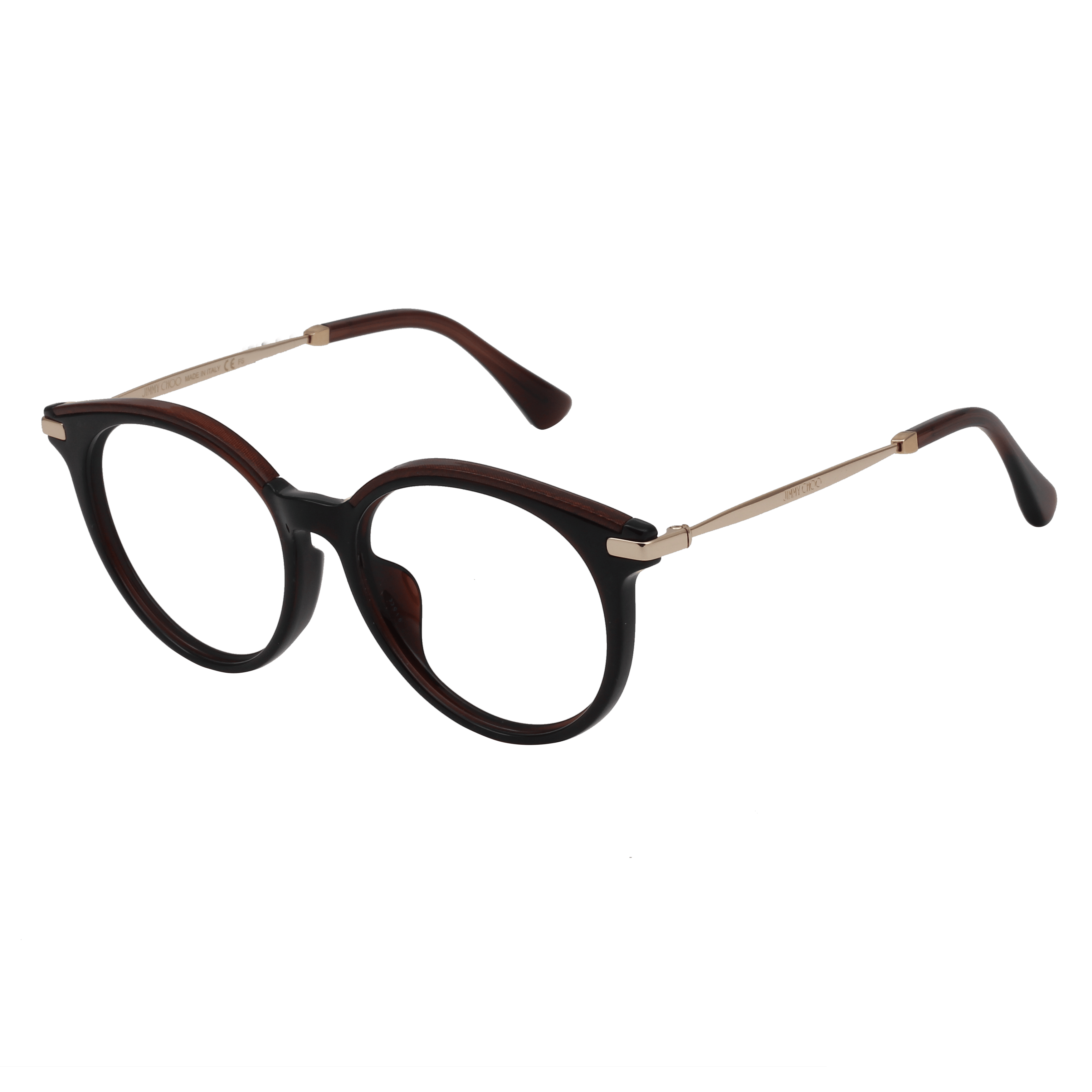 Jimmy Choo JC254/F Frame Brown Female Full Metal Frame — Brown frame — alternate view