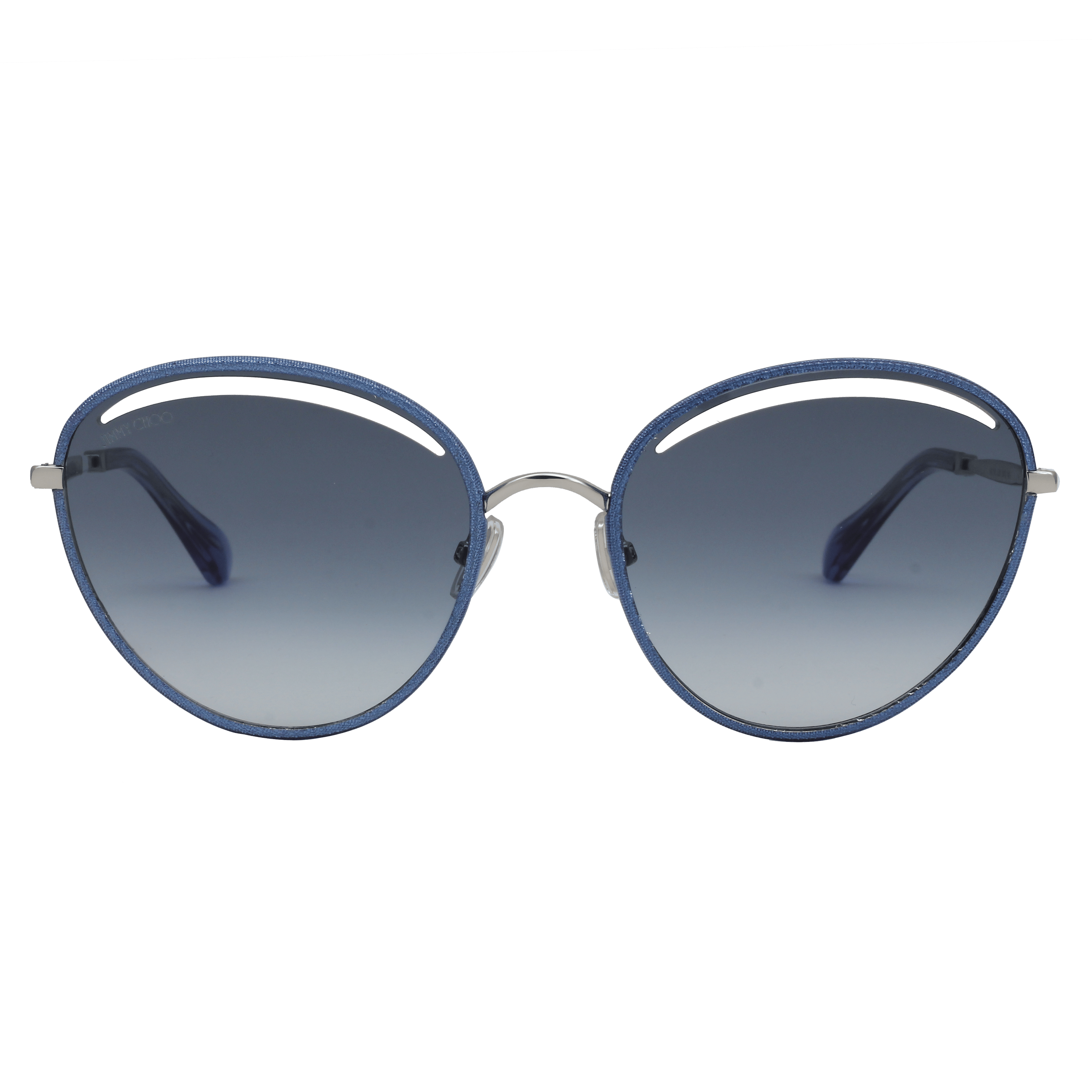 Jimmy Choo MALYA/S Sunglass Blue Female Full Metal Sunglass — Blue frame